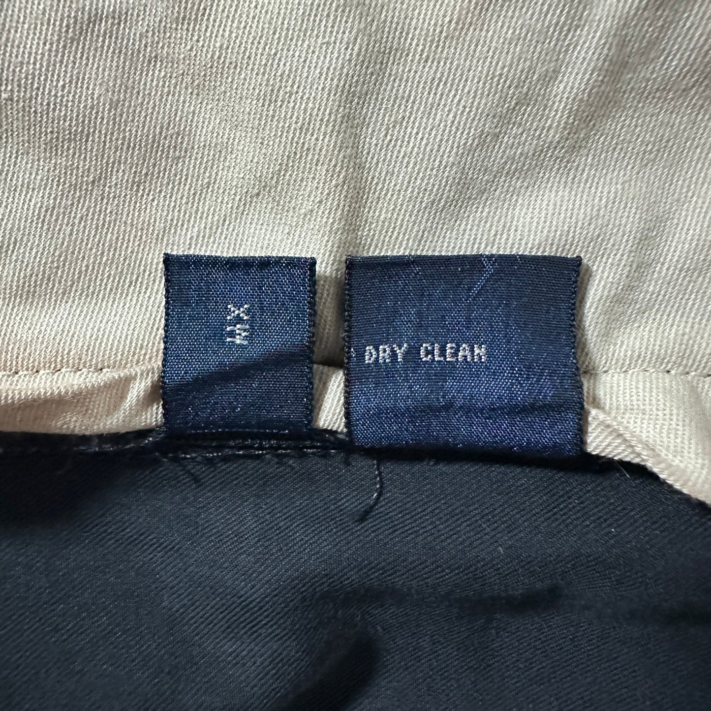Silk Cotton Pleated Black Trousers – 34/34　Polo Ralph Lauren