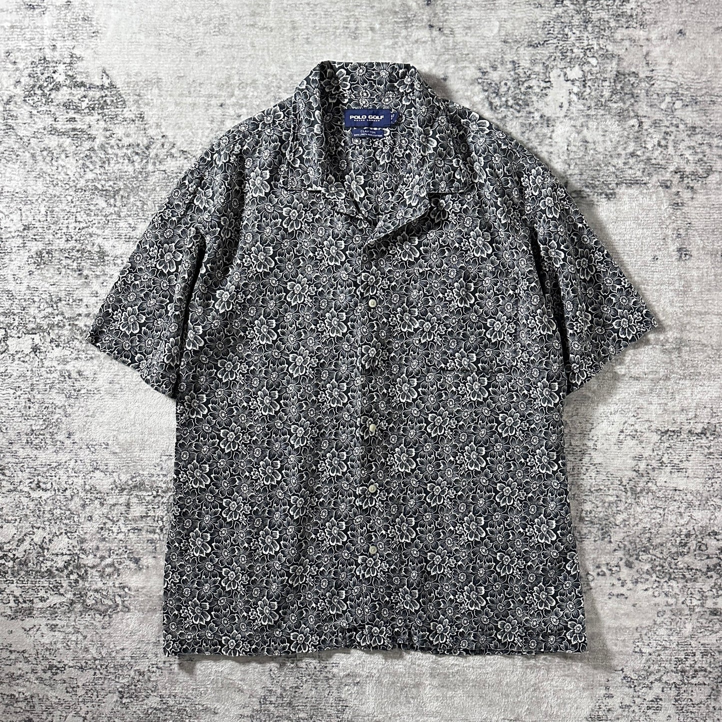 Ralph Lauren Linen Cotton Black Floral Shirt – XL - Polo Golf  Clayton