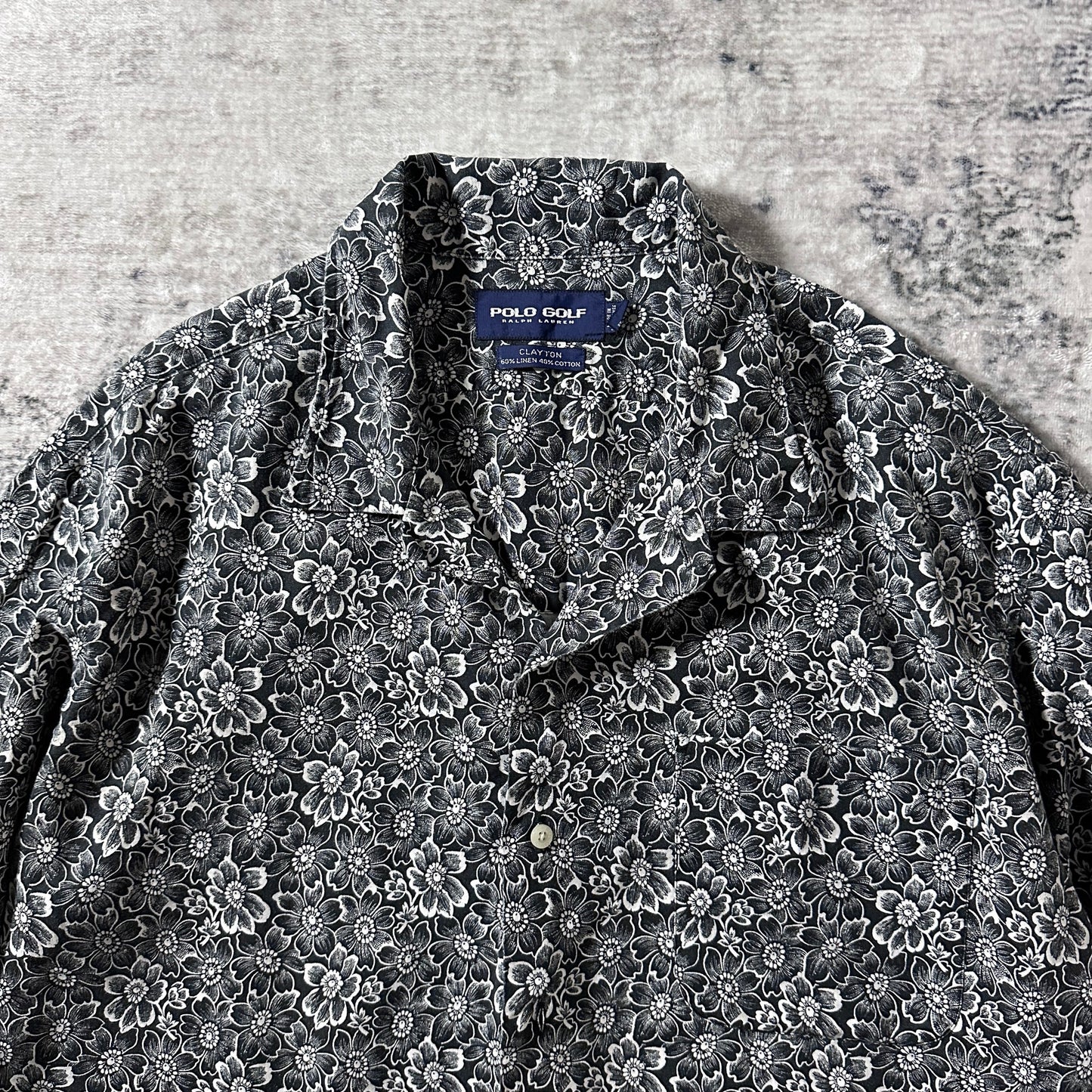Ralph Lauren Linen Cotton Black Floral Shirt – XL - Polo Golf  Clayton