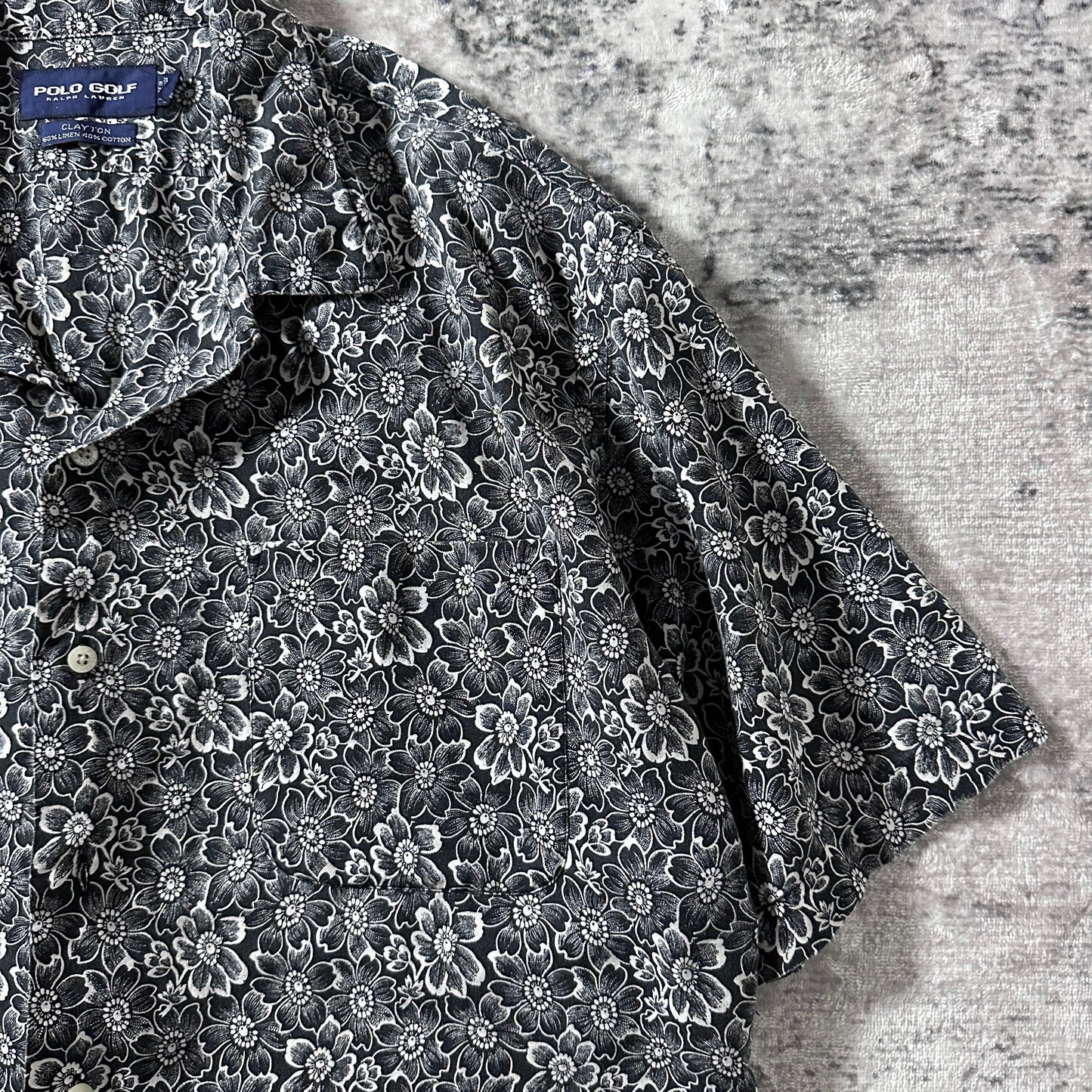 Ralph Lauren Linen Cotton Black Floral Shirt – XL - Polo Golf  Clayton