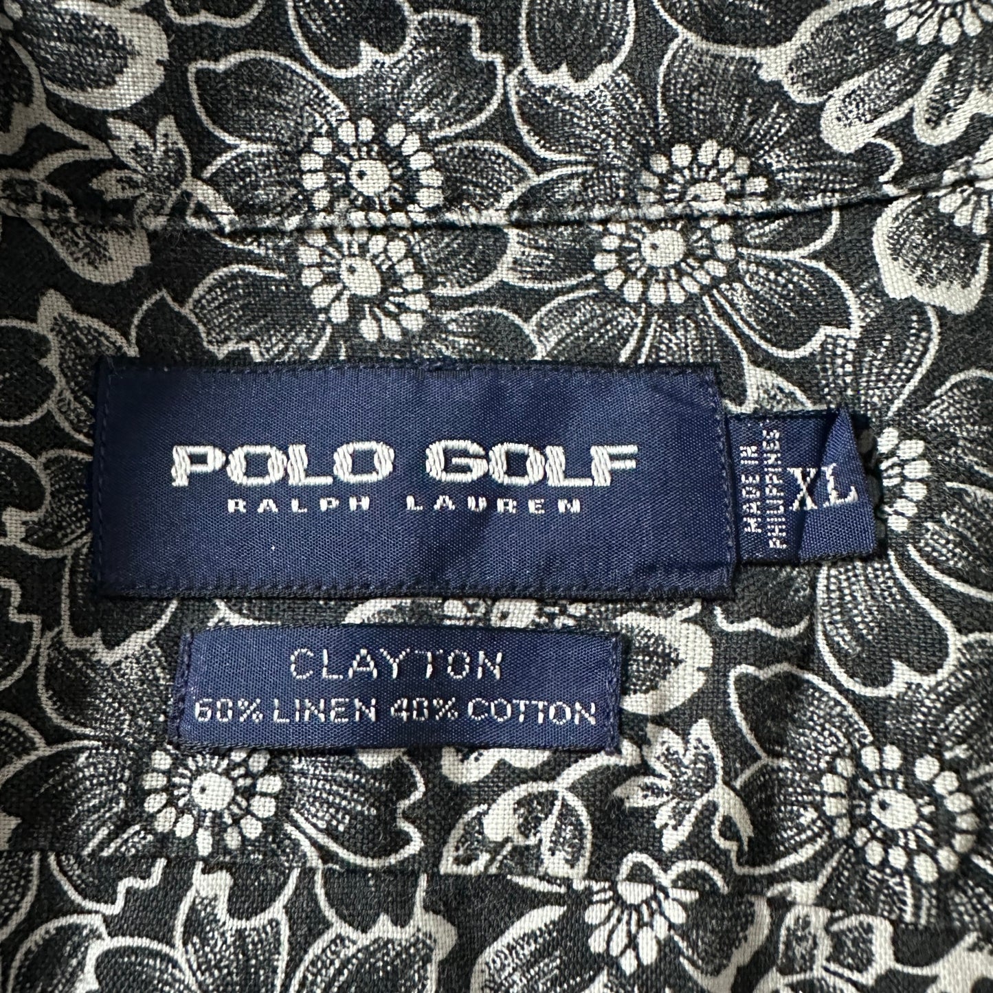 Ralph Lauren Linen Cotton Black Floral Shirt – XL - Polo Golf  Clayton