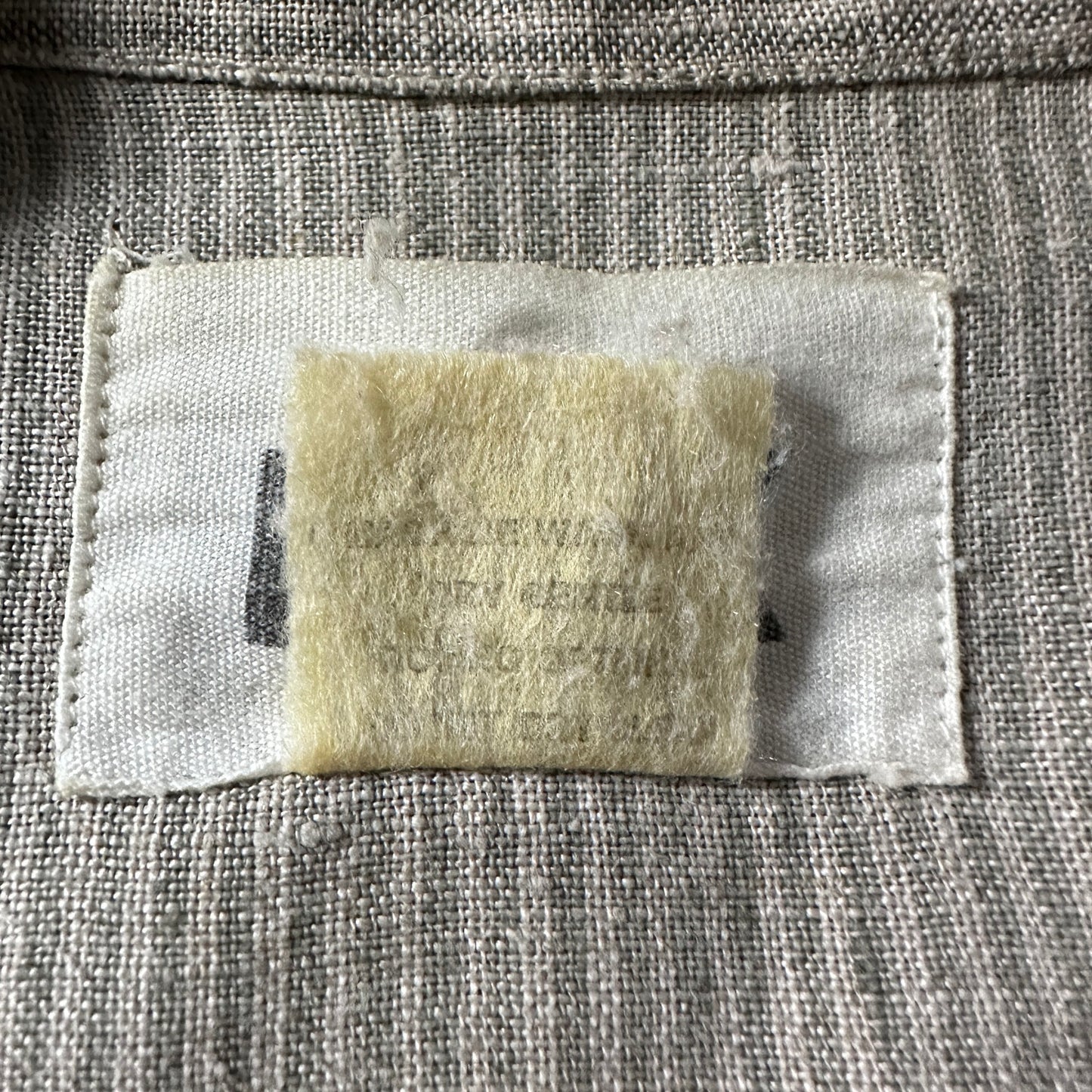 FLAX Linen Oversized Beige Stripe Jacket – Large