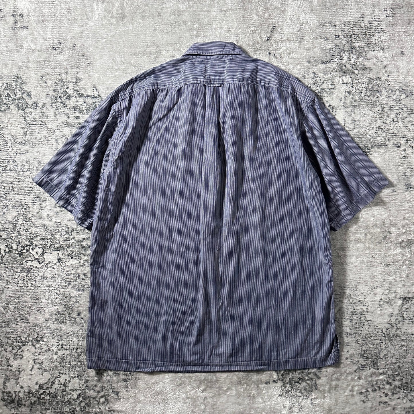 Polo by Ralph Lauren Caldwell Cotton Navy Stripe Camp Shirt – L