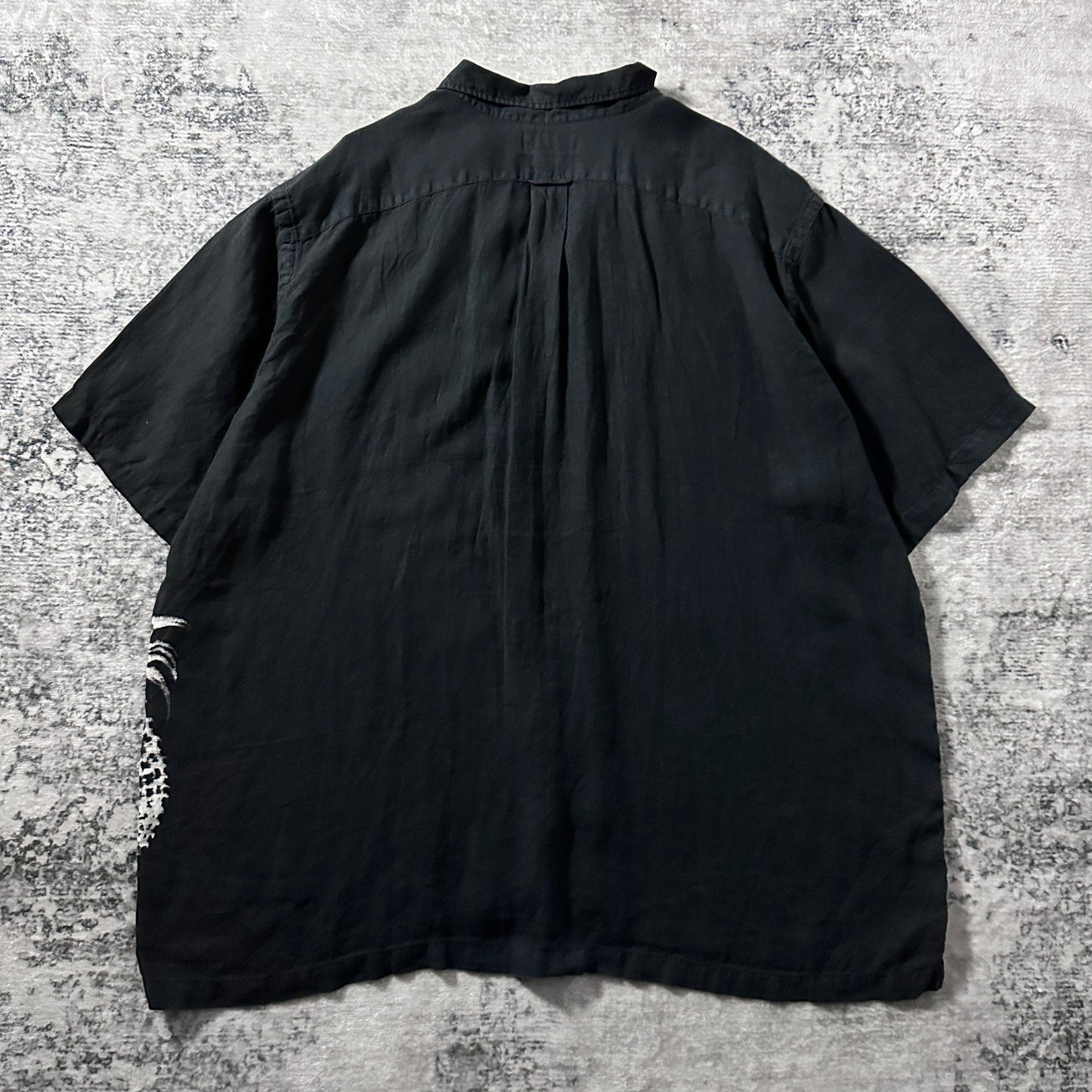 Polo by Ralph Lauren Linen Black Graphic Camp Shirt – 2XB Big