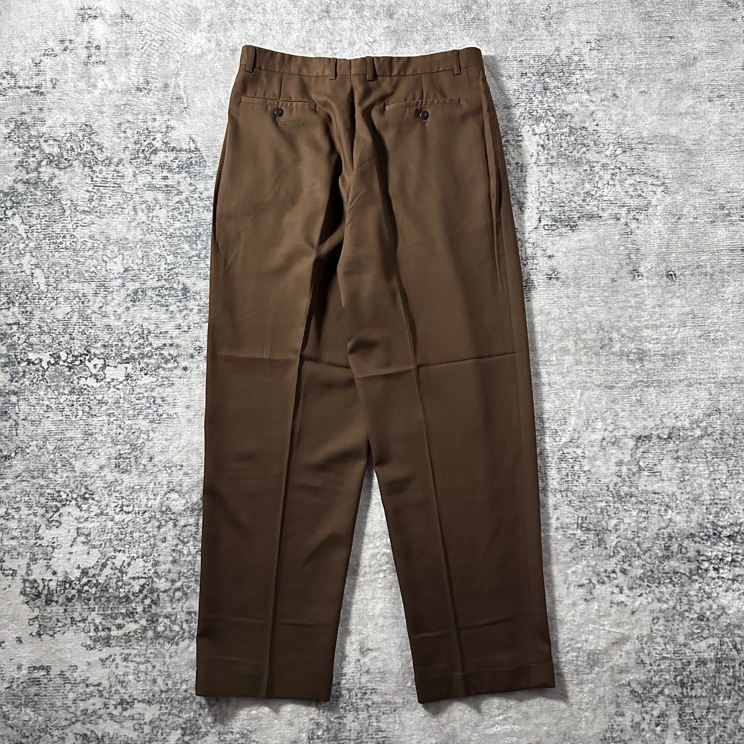 Zanella Wool Brown Pleated Trousers – 36