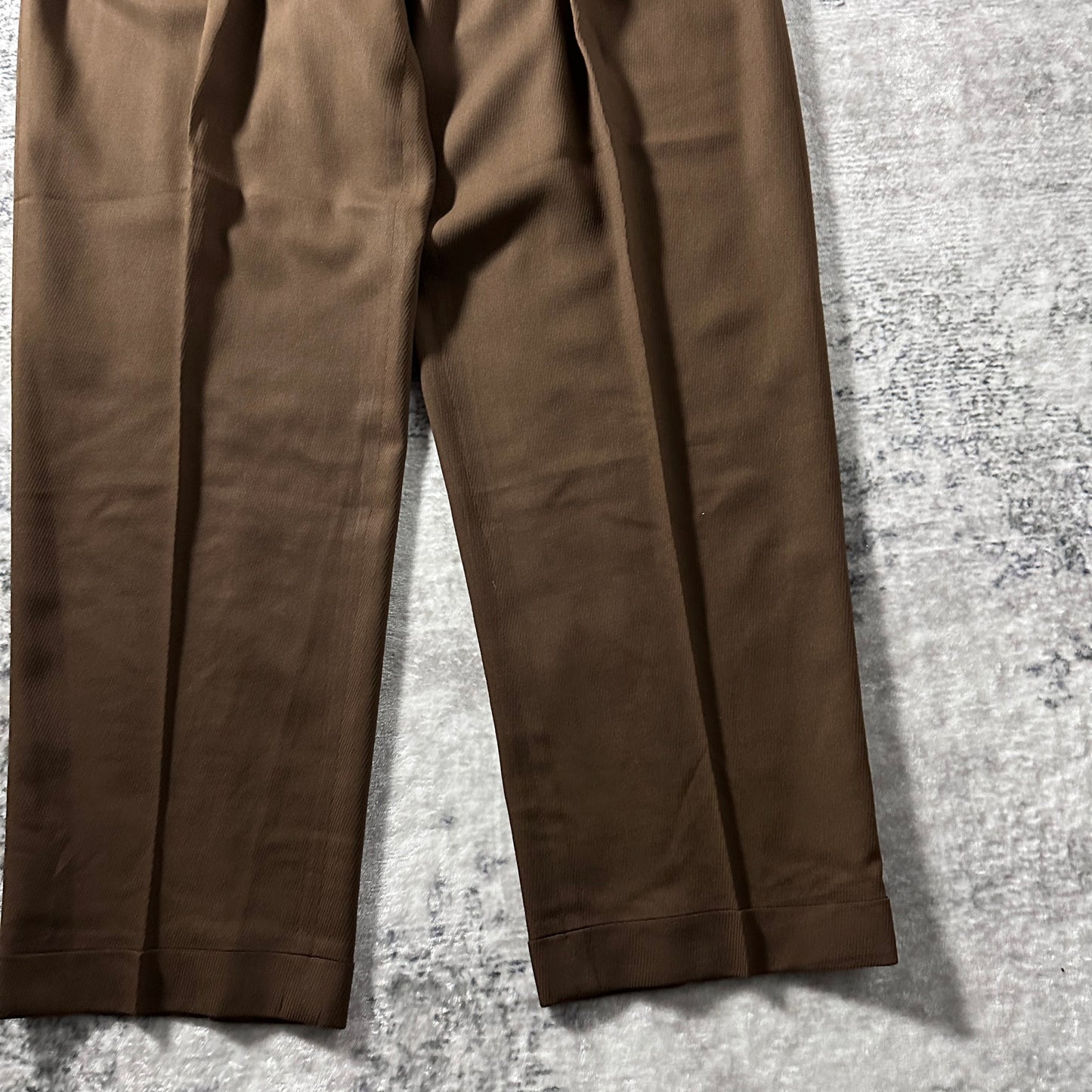 Zanella Wool Brown Pleated Trousers – 36