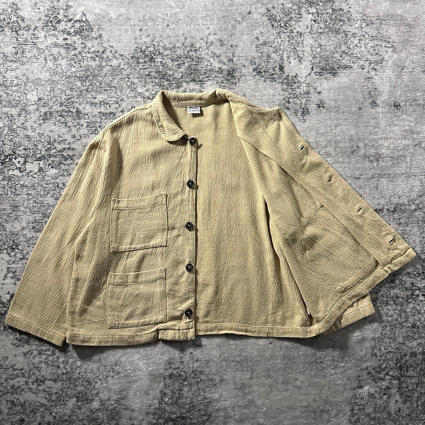 CP Shades 100% Cotton Beige Four Pocket Short Jacke