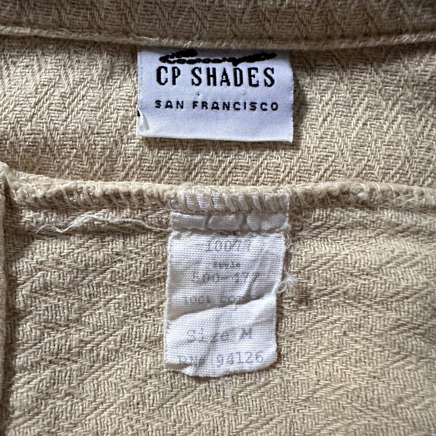 CP Shades 100% Cotton Beige Four Pocket Short Jacke