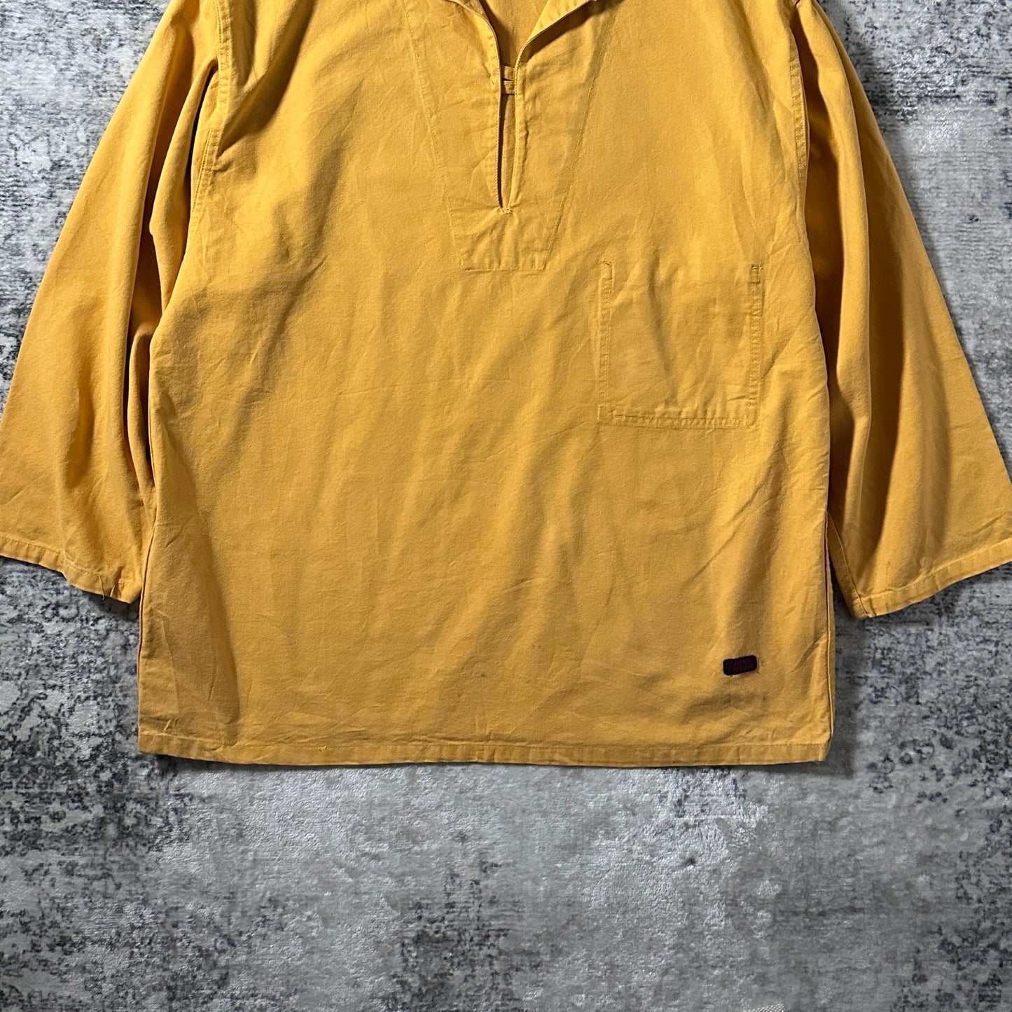 Fisherman Smock Mustard Yellow Pullover Shirt – Size 5