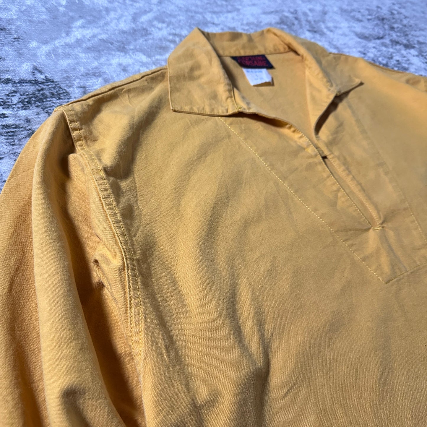Fisherman Smock Mustard Yellow Pullover Shirt – Size 5