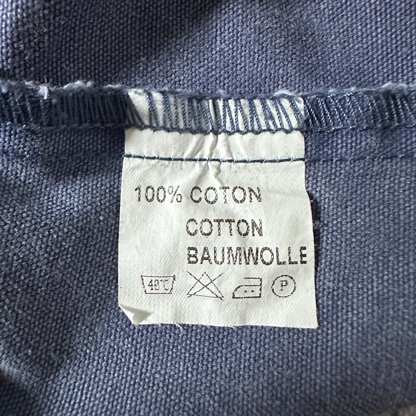 Fisherman's smock Pullover Skipper Smock Shirt / Faded Blue / 100% Cotton