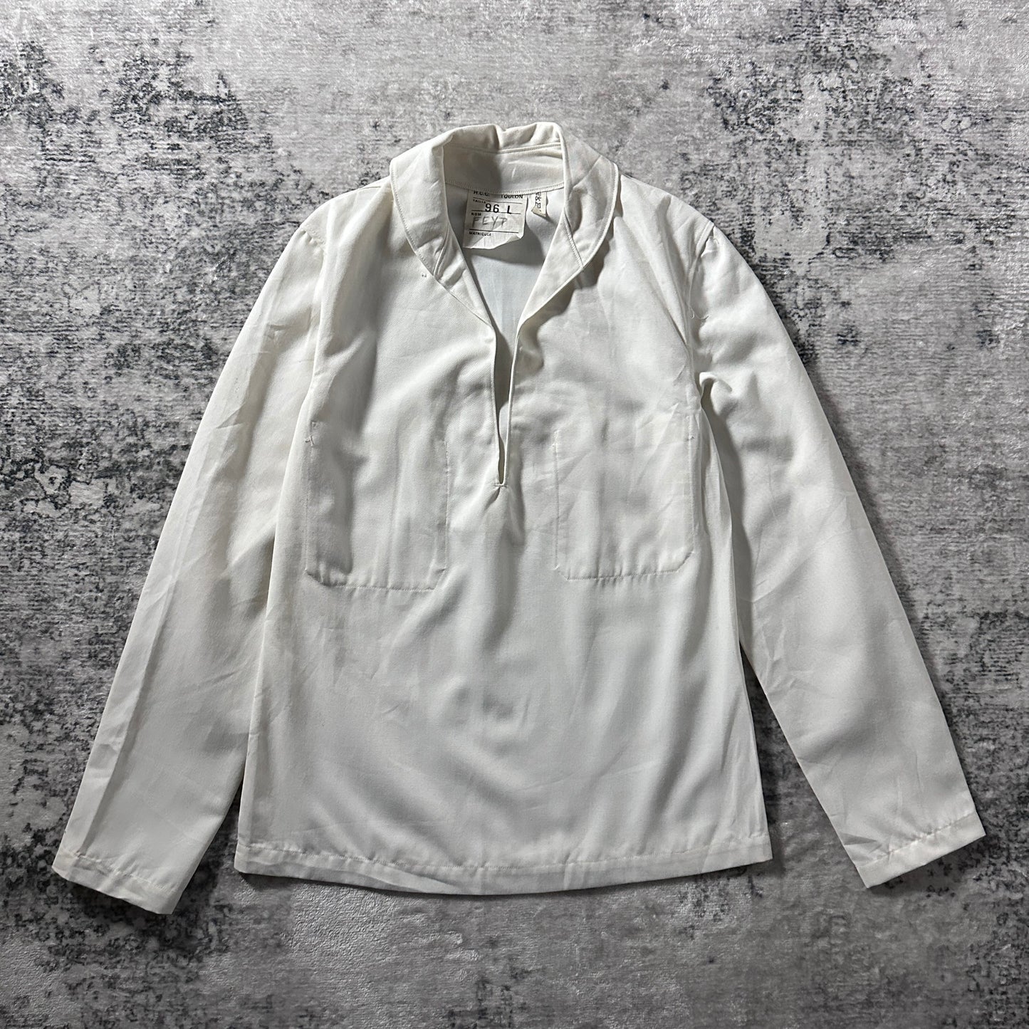 White Pullover Smock Shirt – 96L