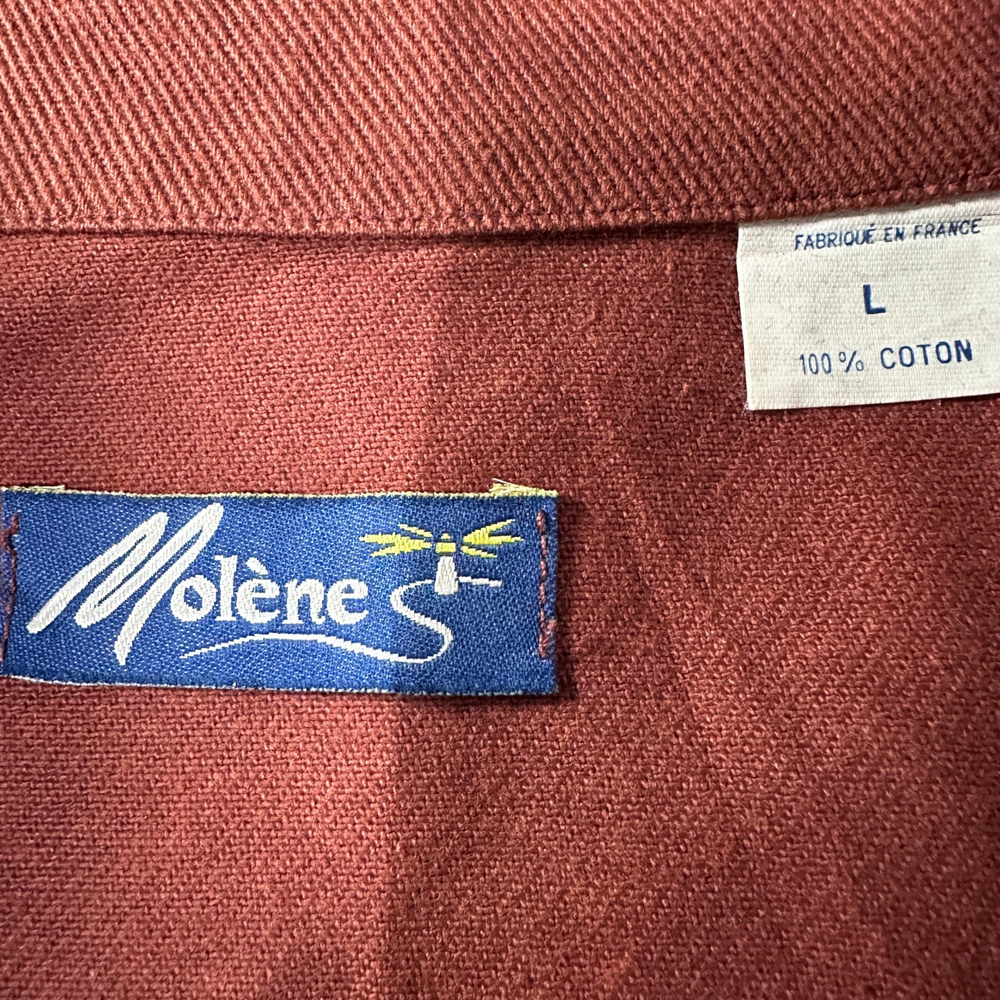 Fisherman's smock Cotton Pullover Smock Shirt Size L