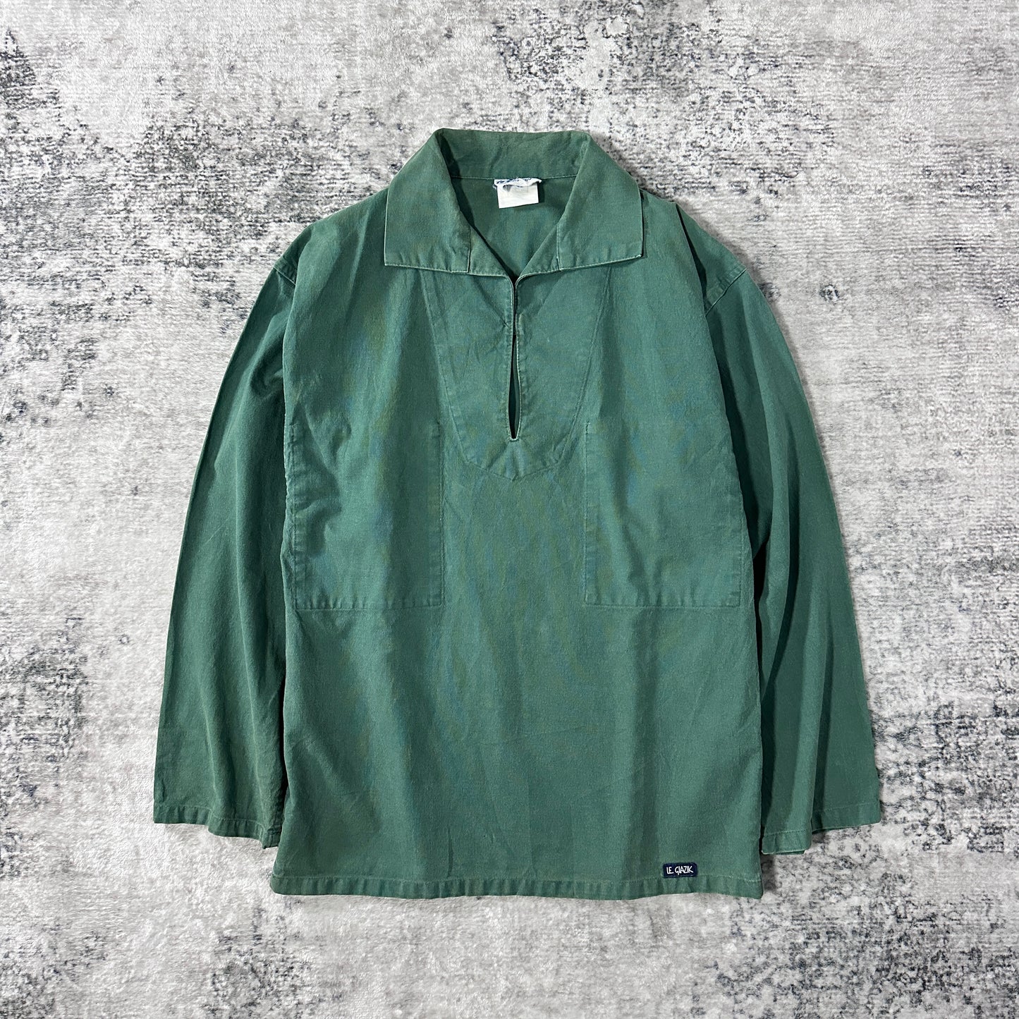 Fisherman's Smock LE GLAZIK Green - Pullover Smock Shirt