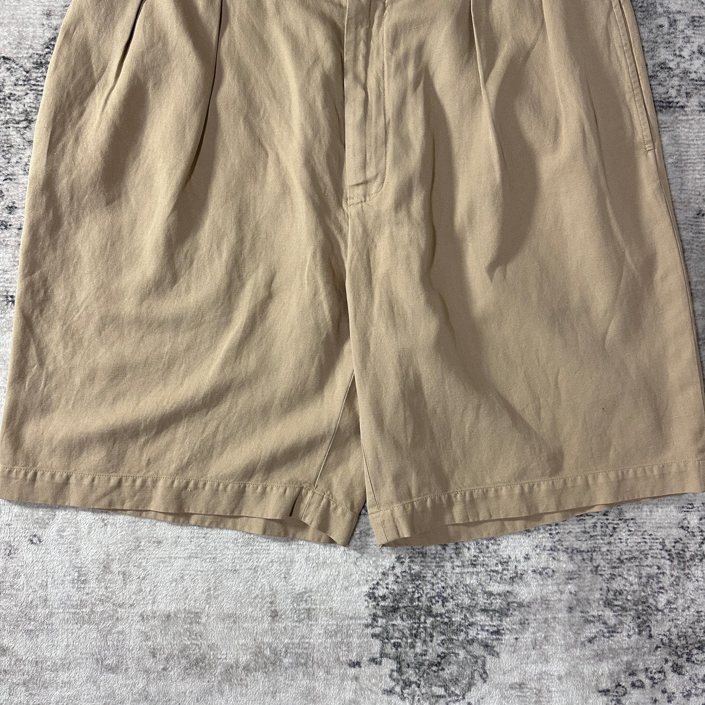 Ralph Lauren Beige Cotton Silk Linen Fairway Shorts W36 POLO GOLF