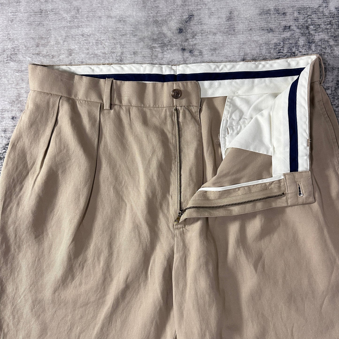 Ralph Lauren Beige Cotton Silk Linen Fairway Shorts W36 POLO GOLF
