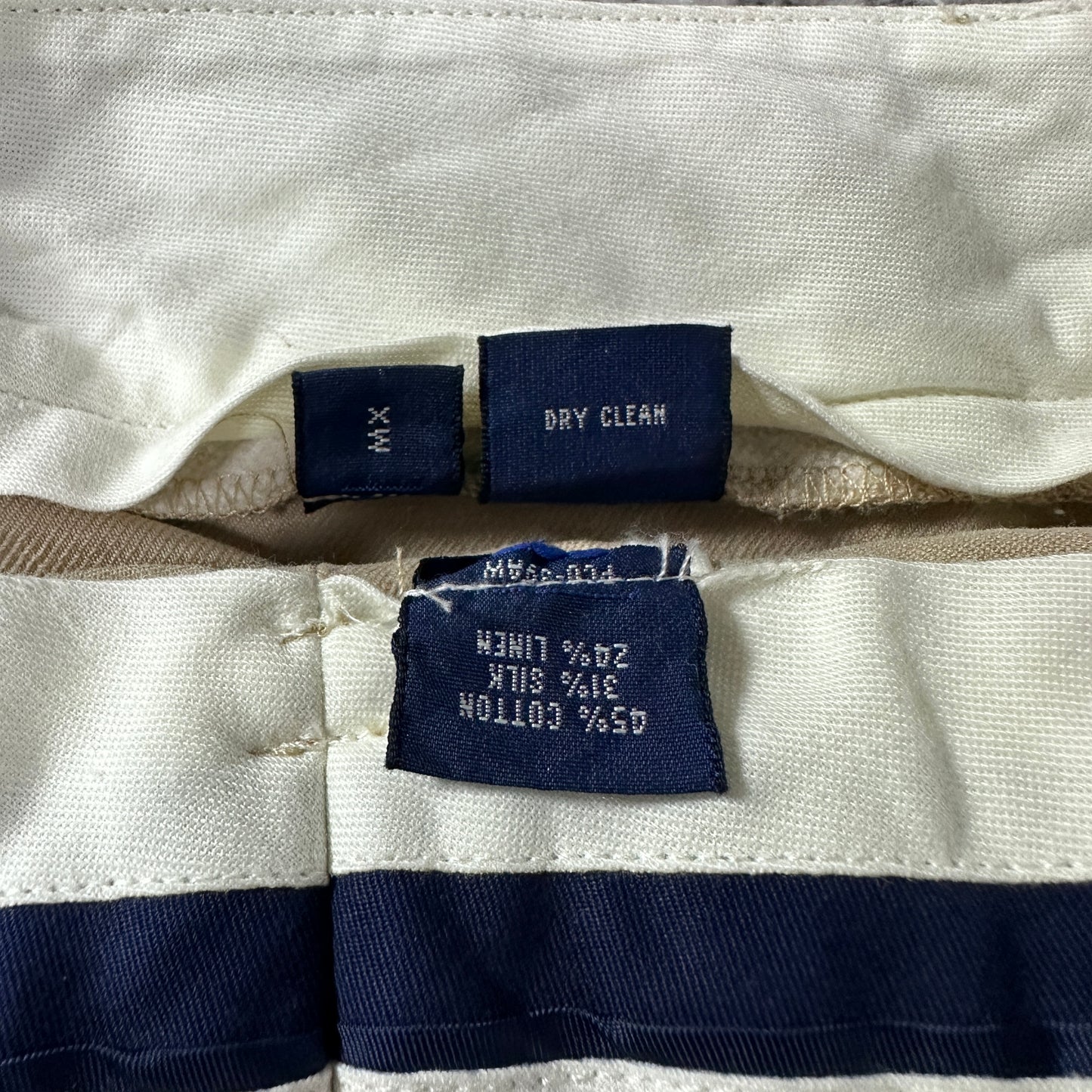 Ralph Lauren Beige Cotton Silk Linen Fairway Shorts W36 POLO GOLF