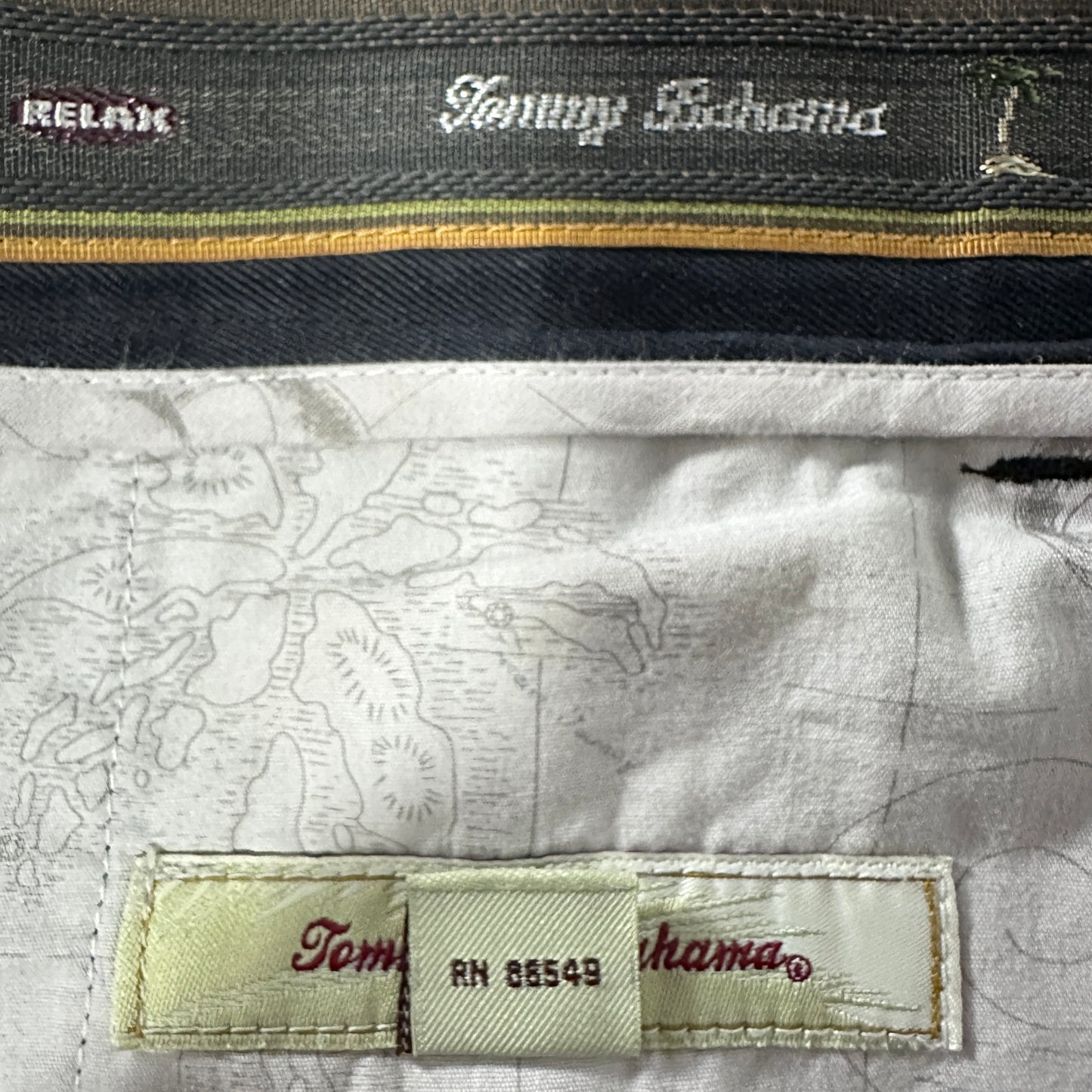Black 100% Silk Pleated Relax Pants 35×30 Tommy Bahama