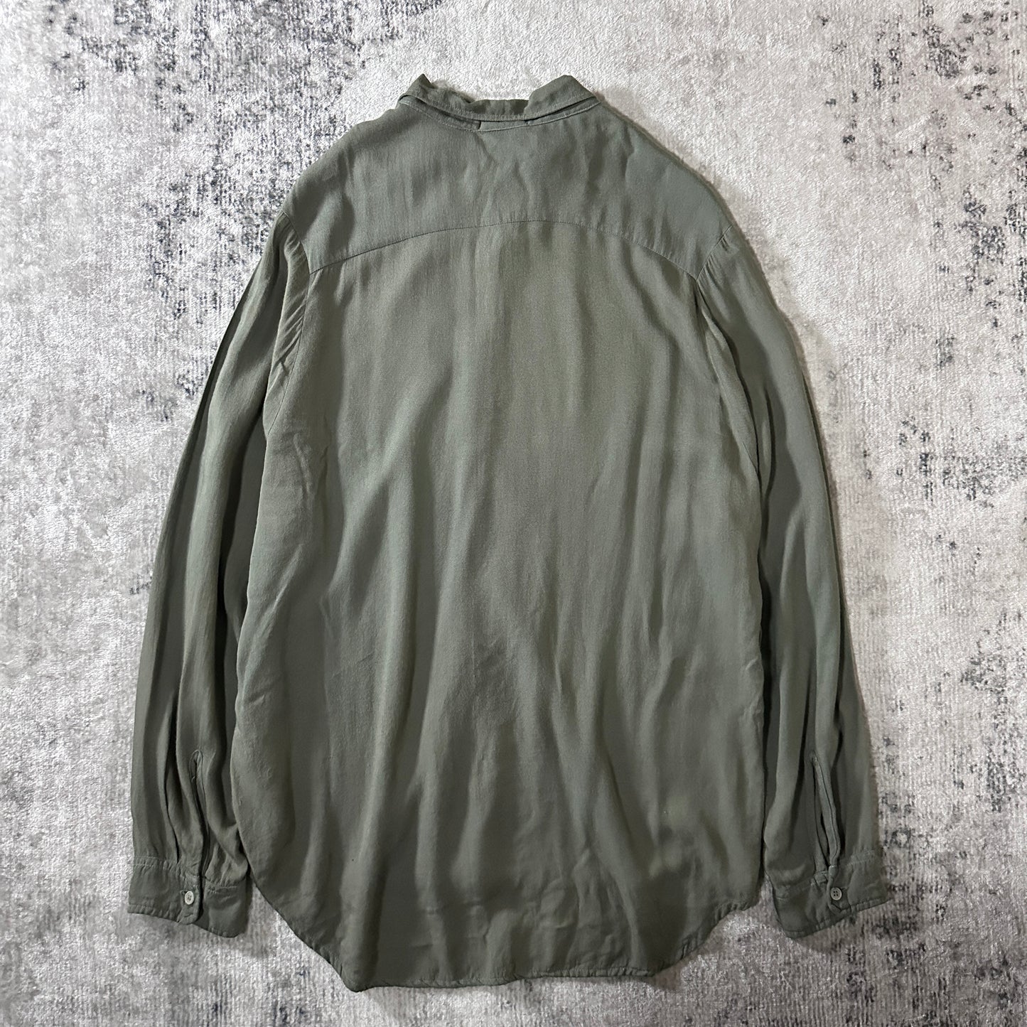 CP SHADES Rayon Wool Olive Pullover Shirt Size F