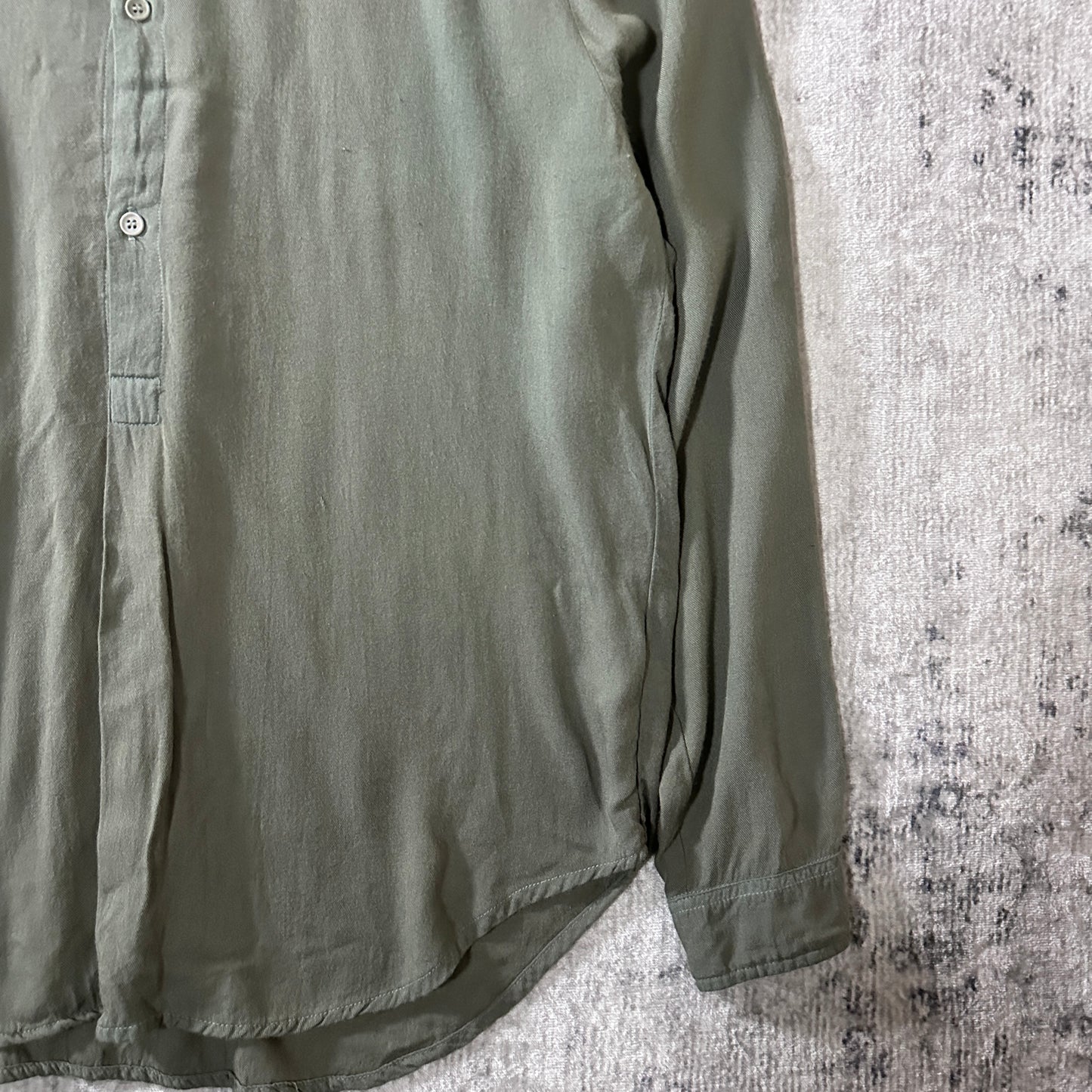 CP SHADES Rayon Wool Olive Pullover Shirt Size F