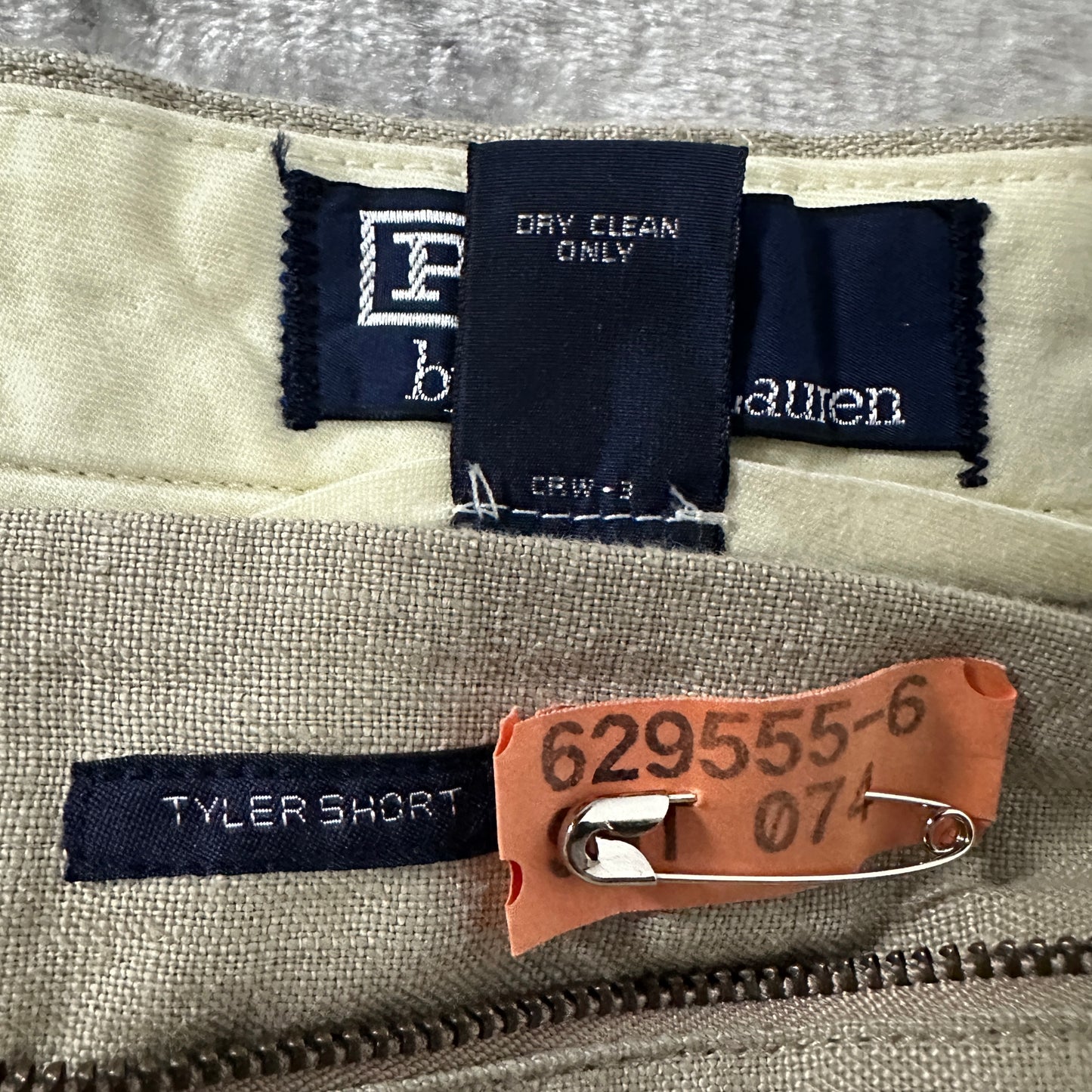 Polo by Ralph Lauren 100% Linen Beige Tyler Shorts Size 36