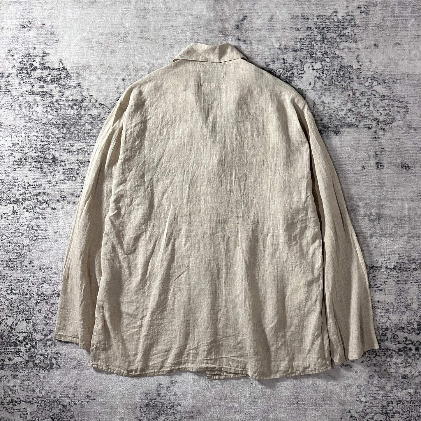 FLAX  Natural Linen Jacket Beige Size M