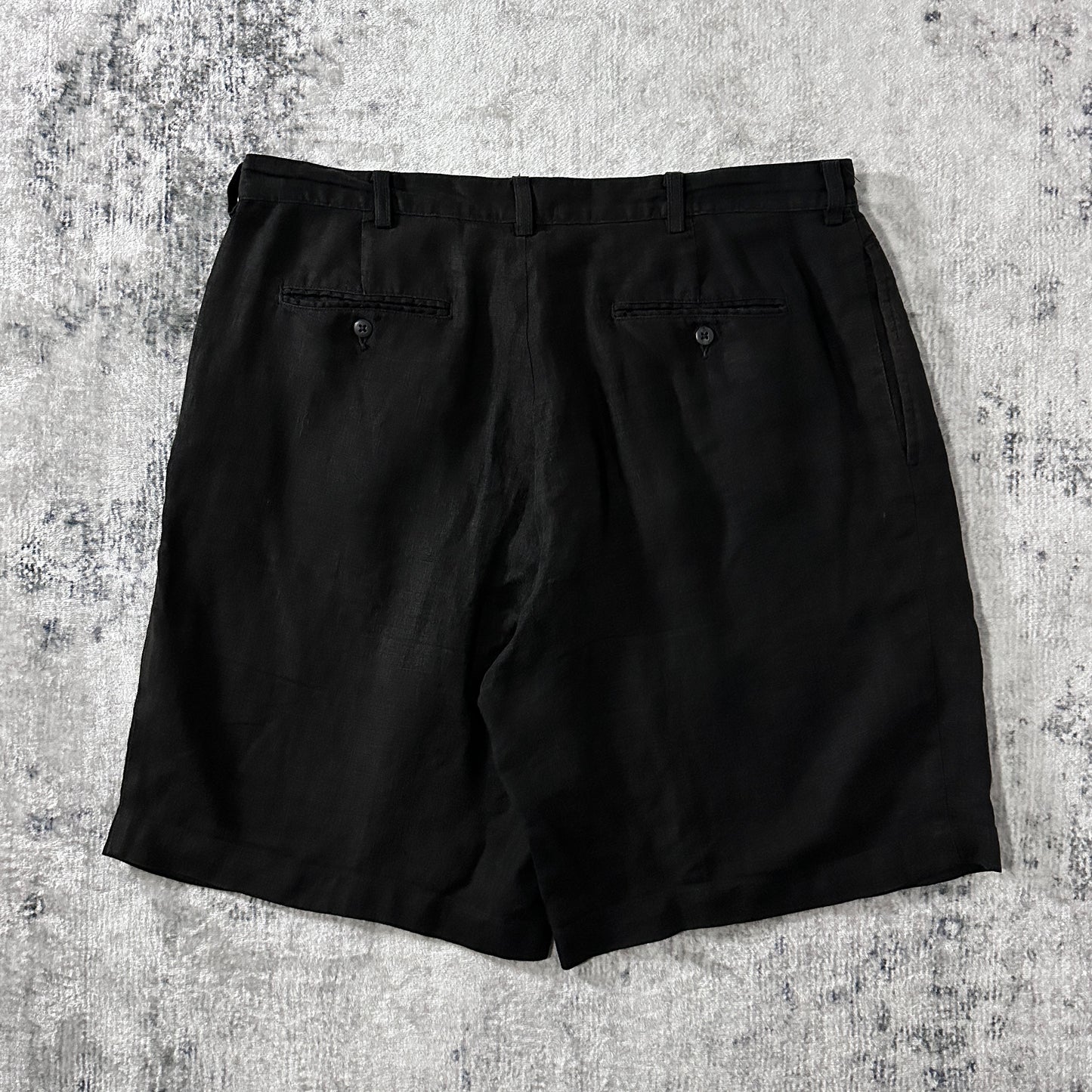 Polo by Ralph Lauren 100% Linen Black Tyler Shorts Size 36