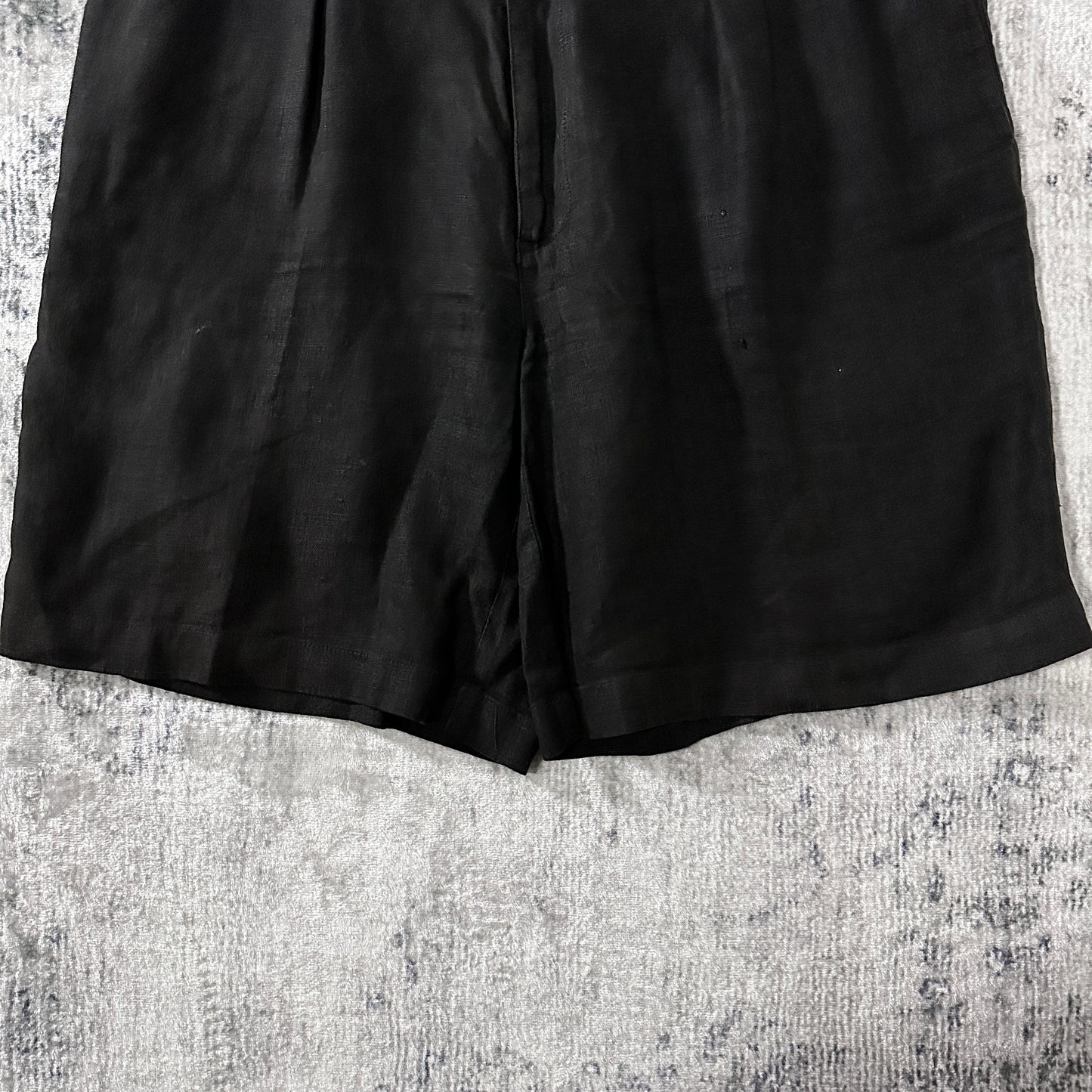 Polo by Ralph Lauren 100% Linen Black Tyler Shorts Size 36