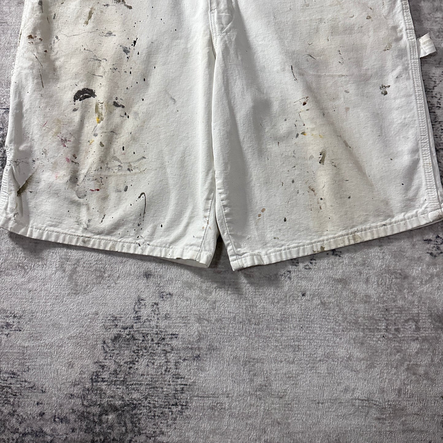 Dickies Sherwin Williams White Cotton Painter Shorts Size 36