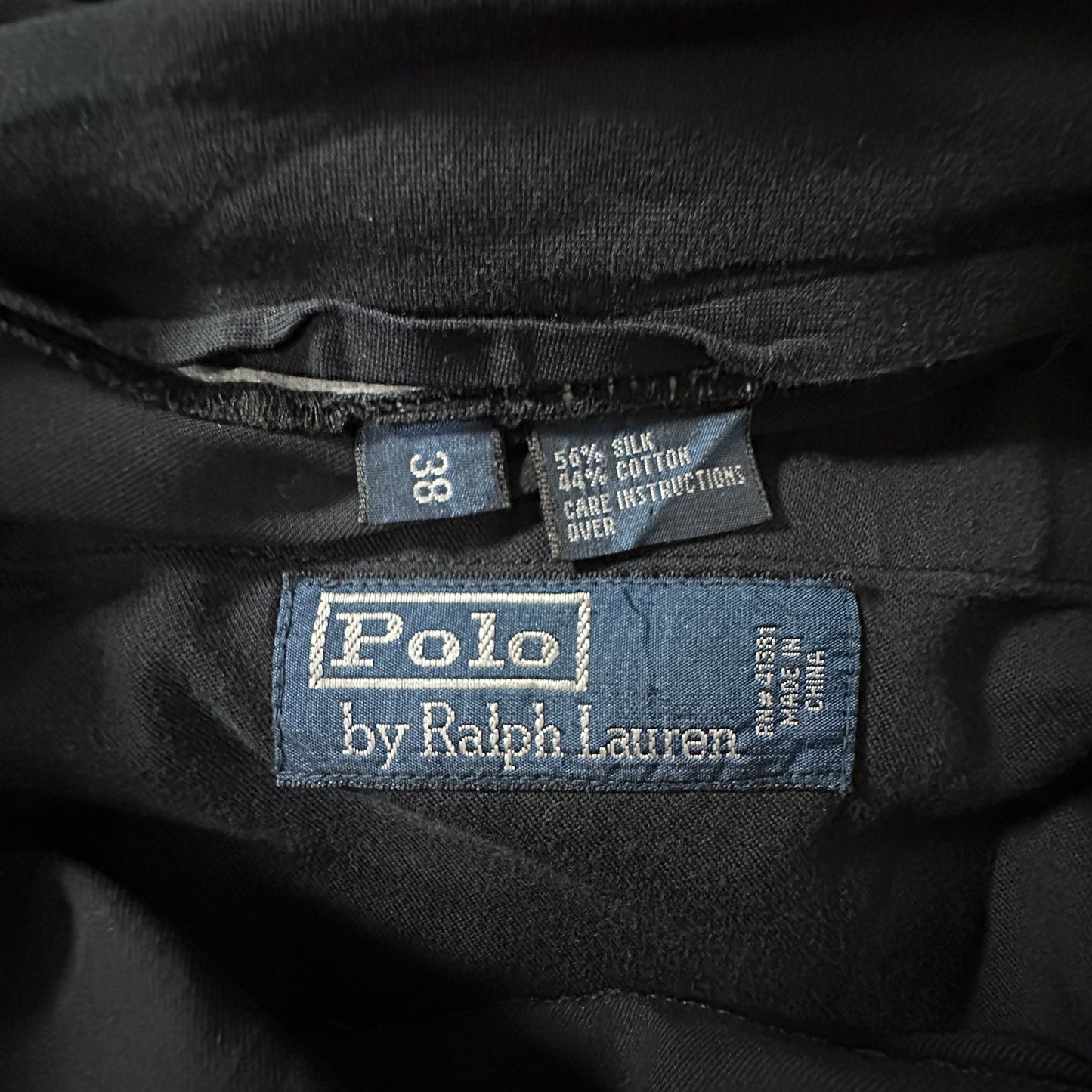 Polo by Ralph Lauren Black Silk Cotton Pleated Shorts W38