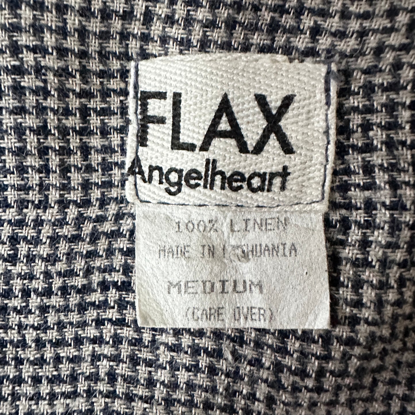 FLAX  Linen  Jacket Medium Black White Gray