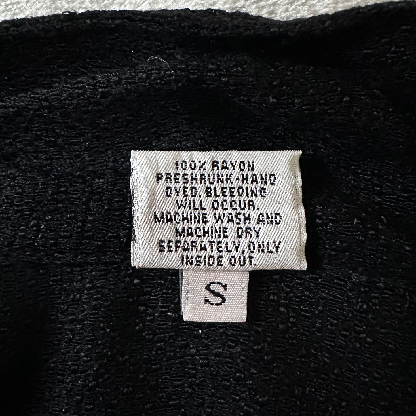 CP Shades 100% Rayon Short Sleeve Shirt Small Black