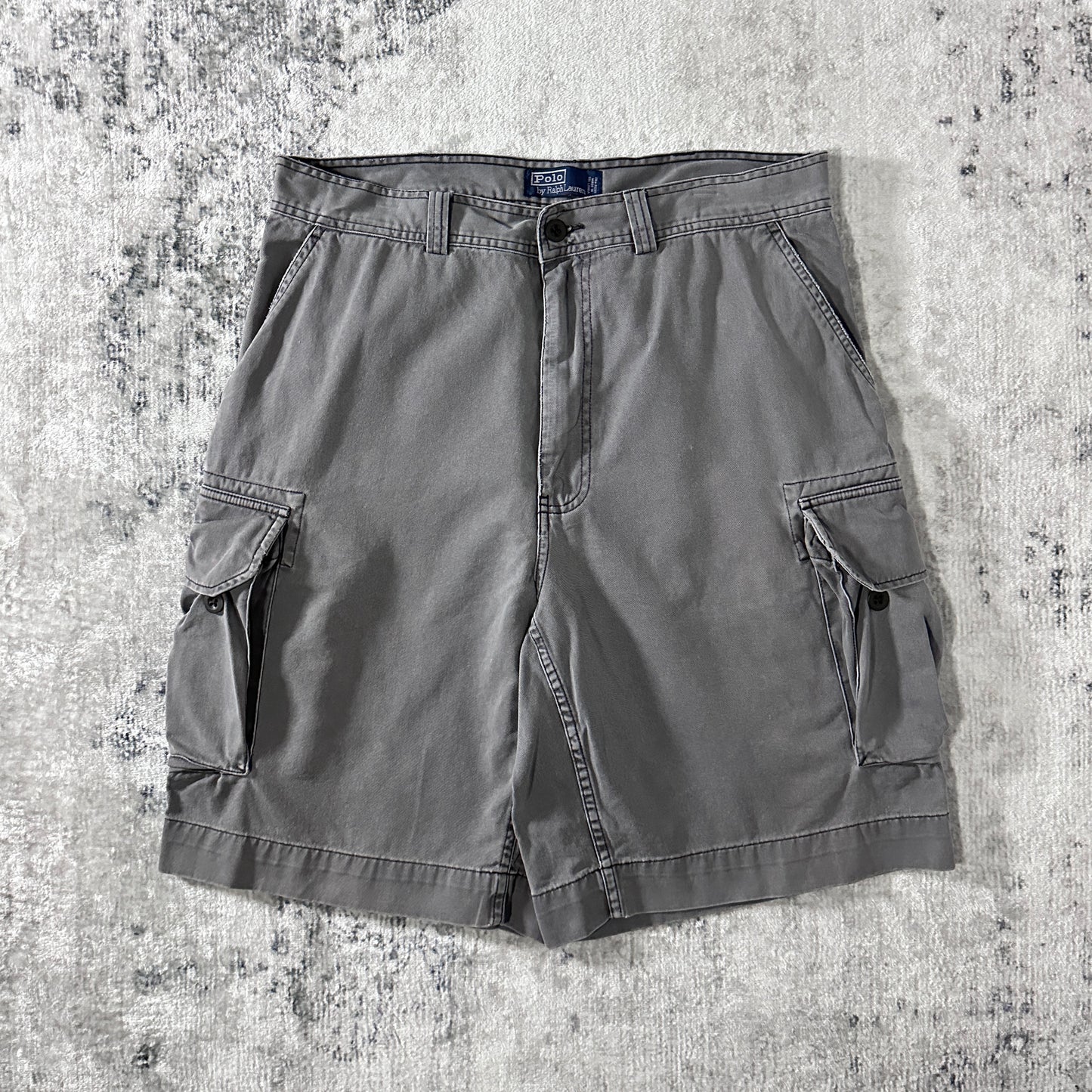 Polo Chino Cargo Shorts Gray Size 35 Polo by Ralph Lauren