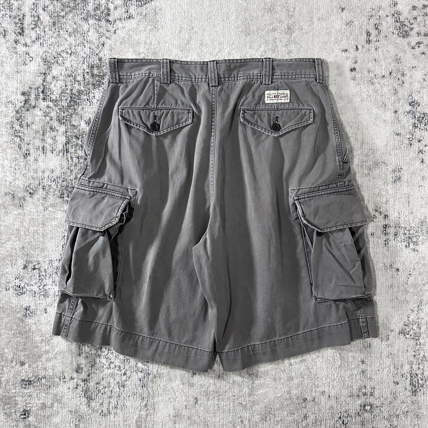 Polo Chino Cargo Shorts Gray Size 35 Polo by Ralph Lauren