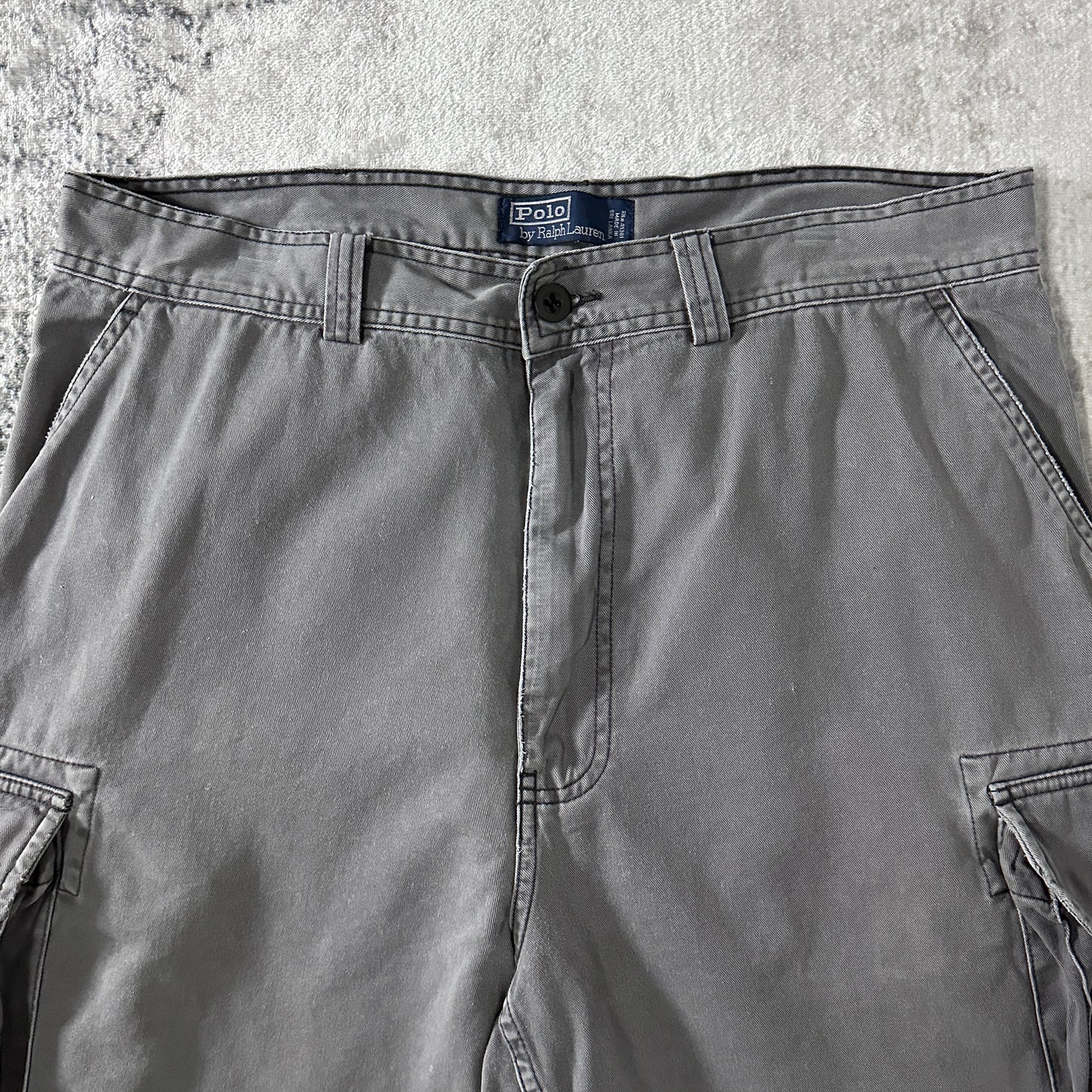 Polo Chino Cargo Shorts Gray Size 35 Polo by Ralph Lauren