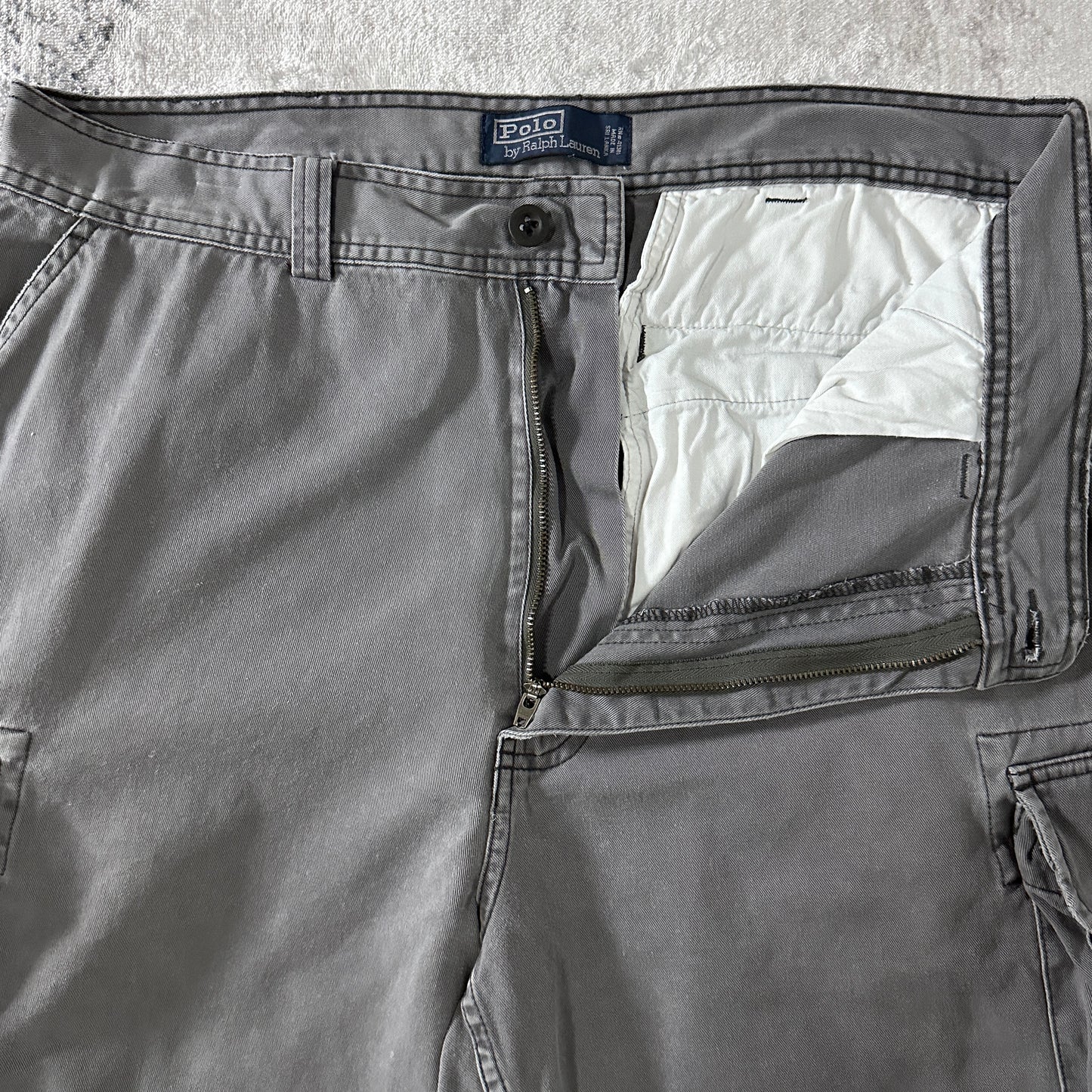 Polo Chino Cargo Shorts Gray Size 35 Polo by Ralph Lauren