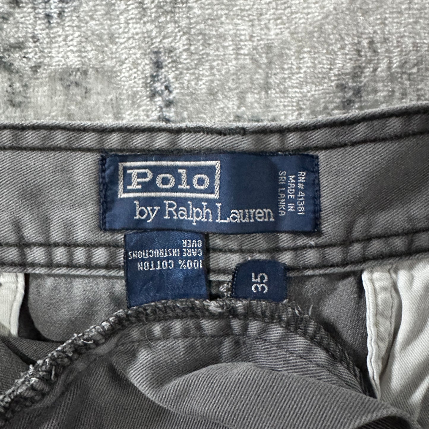 Polo Chino Cargo Shorts Gray Size 35 Polo by Ralph Lauren