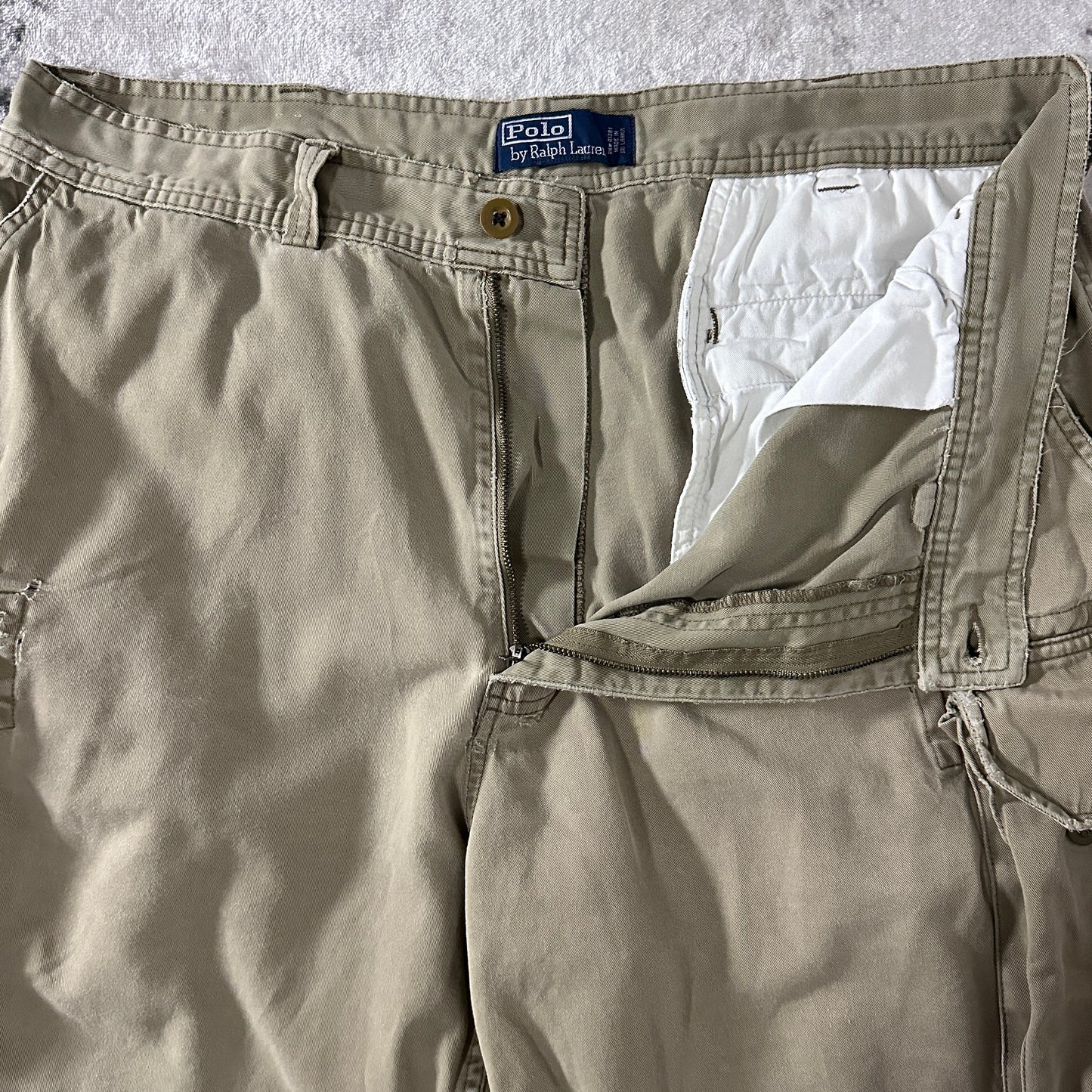 Polo by Ralph Lauren Khaki Cargo Shorts Size 38