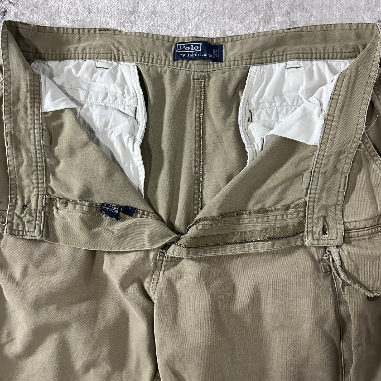Polo by Ralph Lauren Khaki Cargo Shorts Size 38