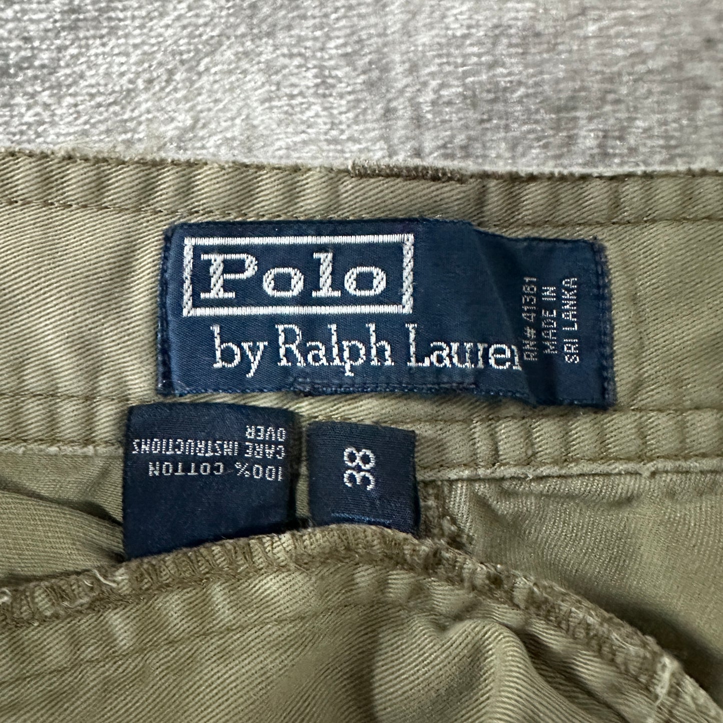 Polo by Ralph Lauren Khaki Cargo Shorts Size 38