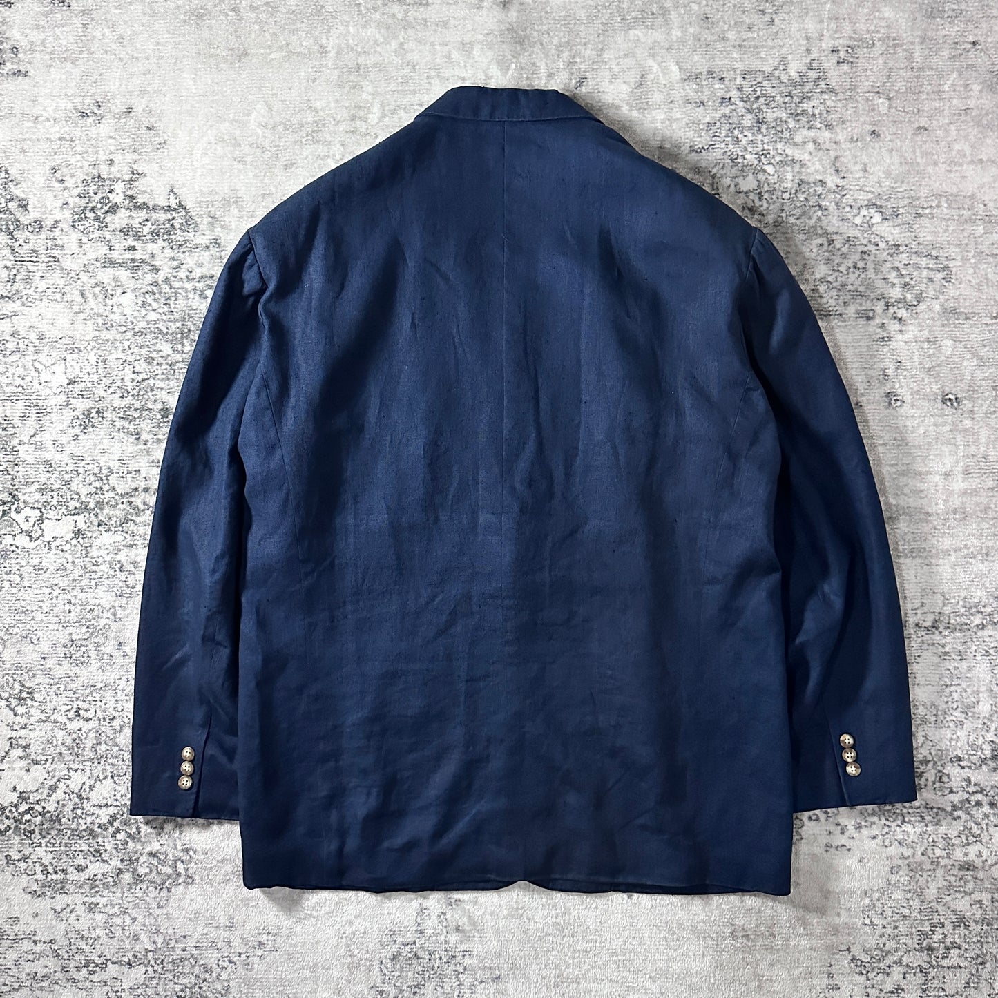 Navy Linen Blazer Size XL