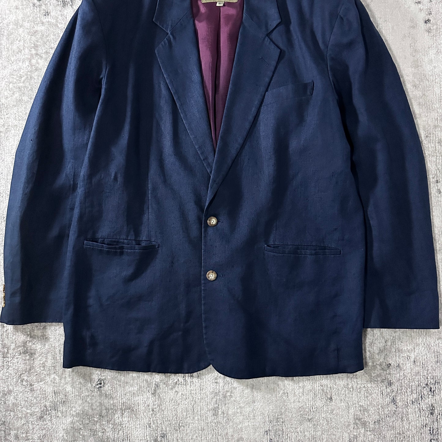 Navy Linen Blazer Size XL