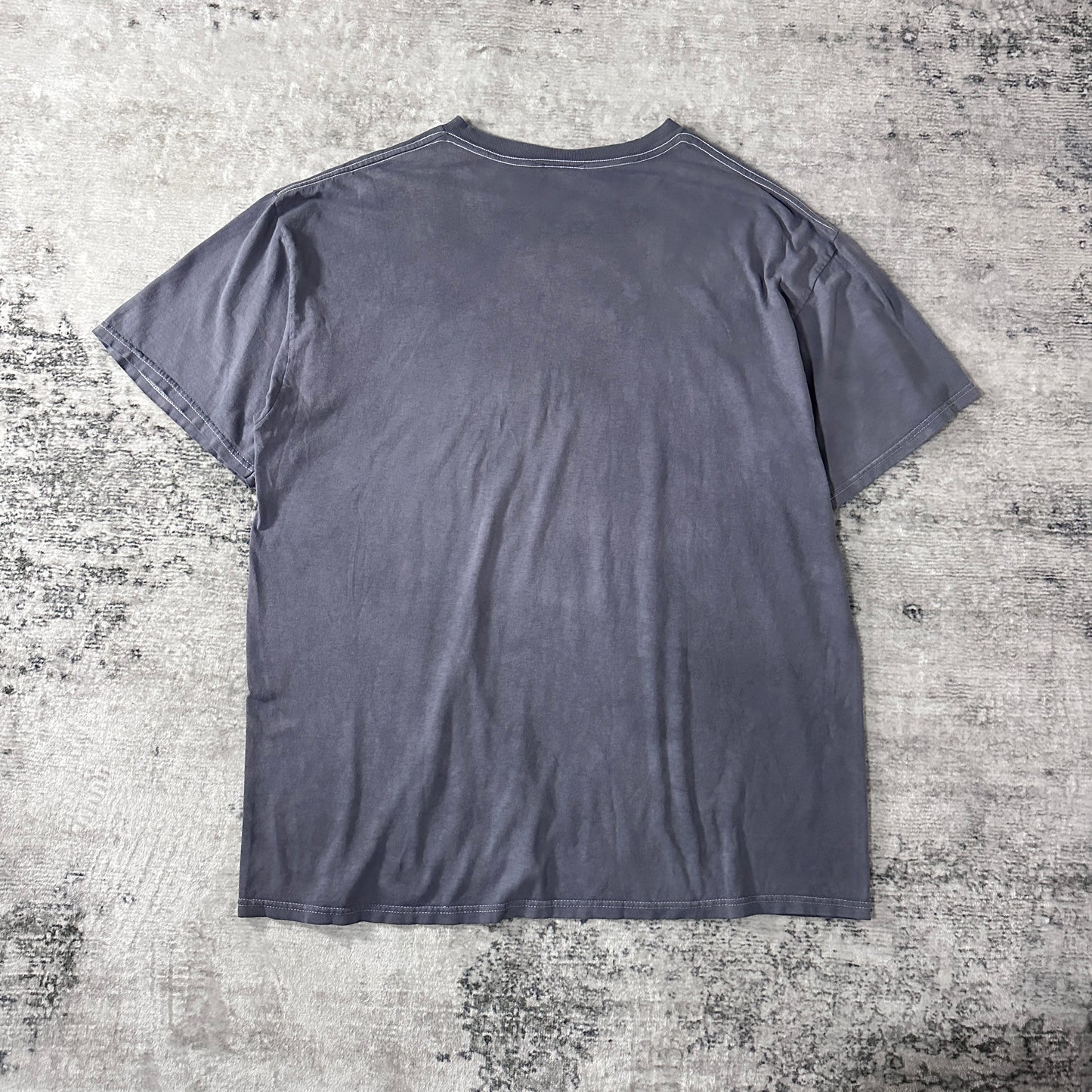 NIKE Big Swoosh Cotton T-Shirt L Fade Gray