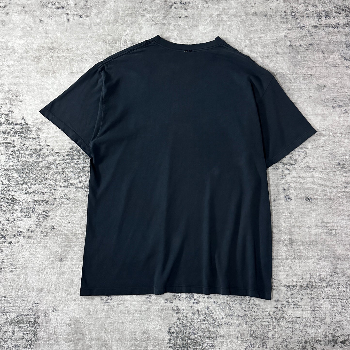 NIKE Cotton Swoosh T-Shirt L Black Yellow