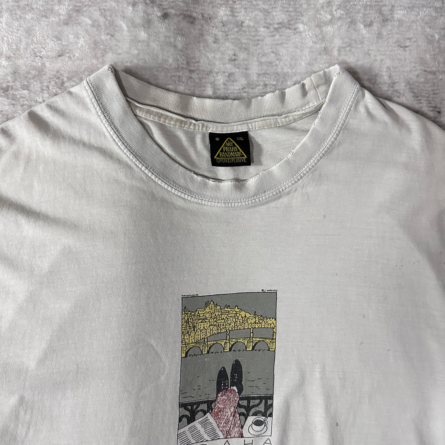 Graphic T-Shirt XXL Light Gray