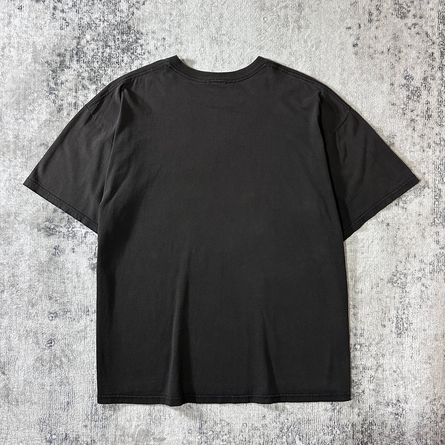 Nike Cotton Center Swoosh T-Shirt XL Black Silver