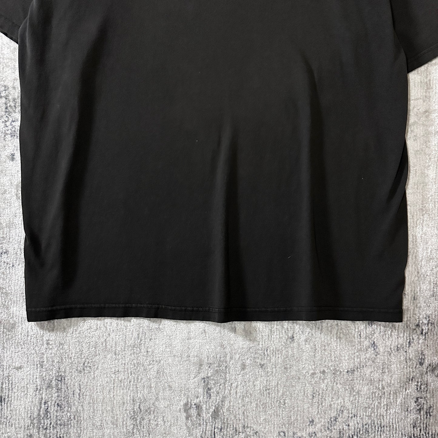 Nike Cotton Center Swoosh T-Shirt XL Black Silver