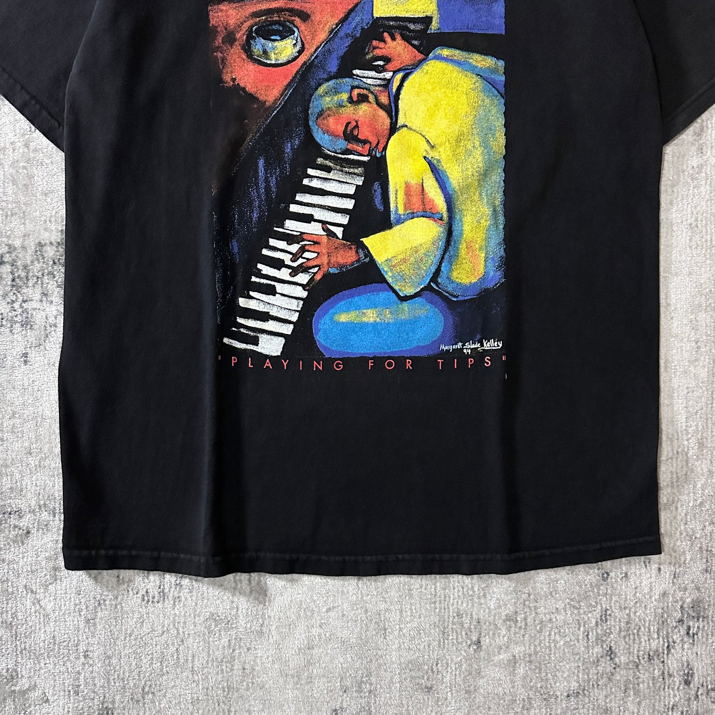 Margaret Slade KelleyNew Orleans Jazz Graphic T-Shirt L Black
