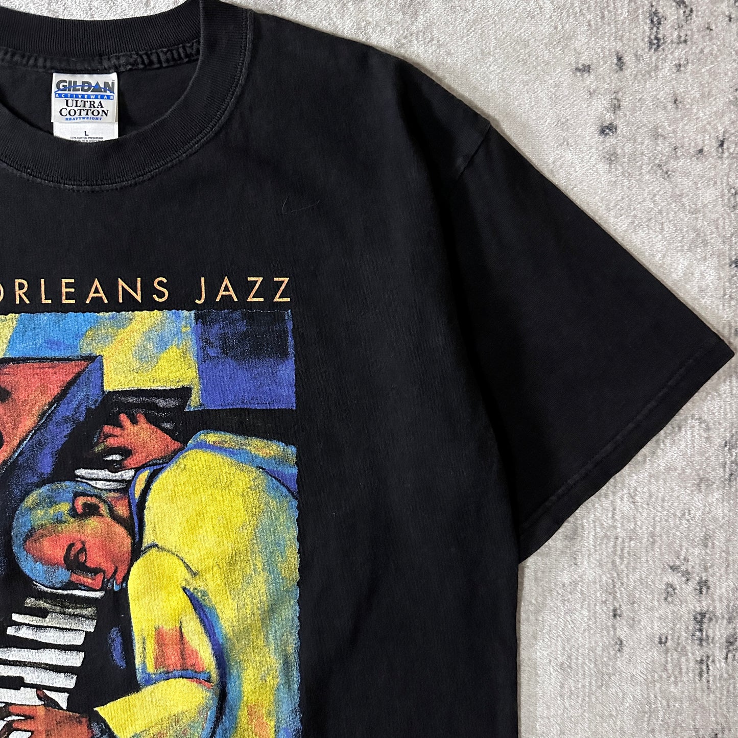 Margaret Slade KelleyNew Orleans Jazz Graphic T-Shirt L Black