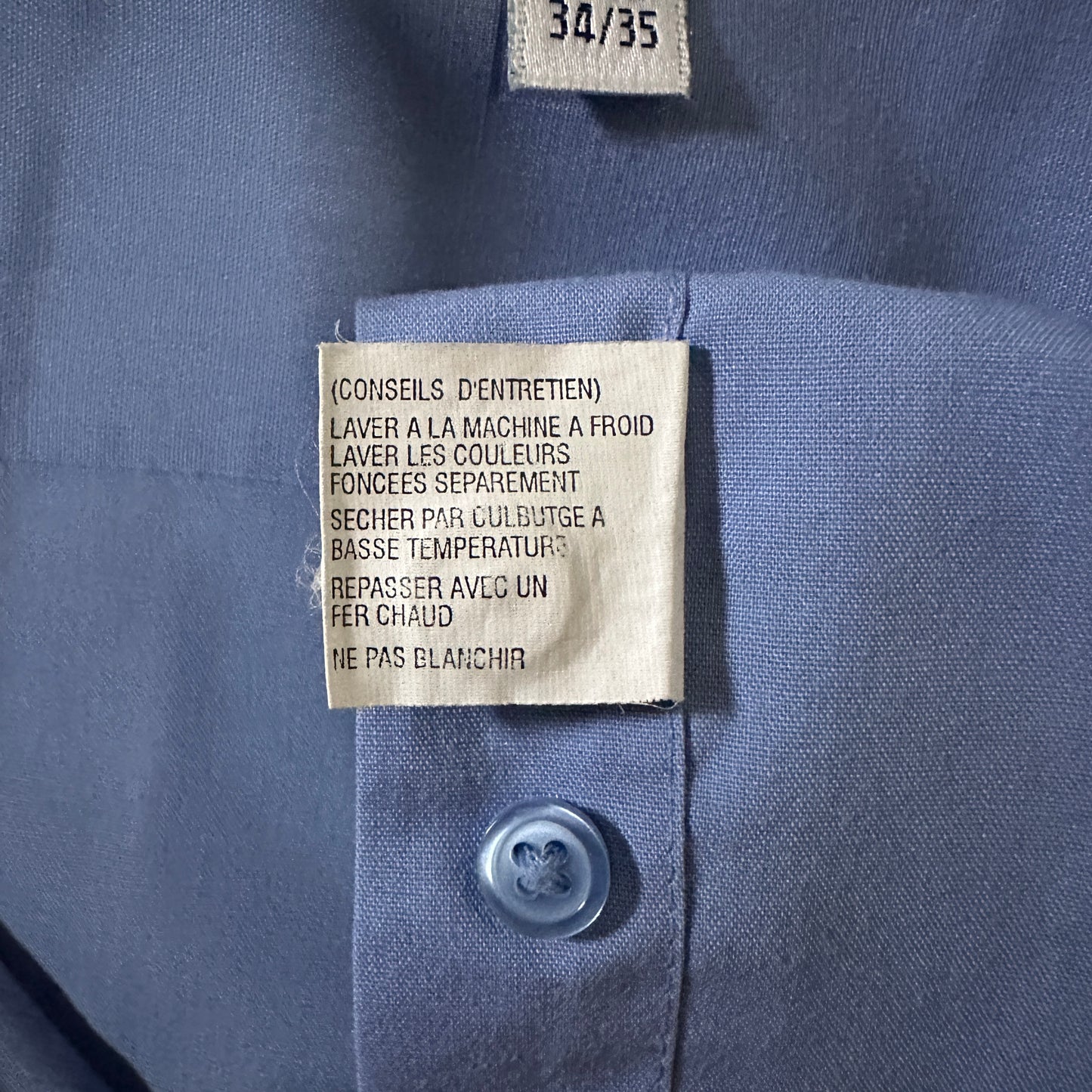 Givenchy Long Sleeve Shirt 17 1/2 Blue